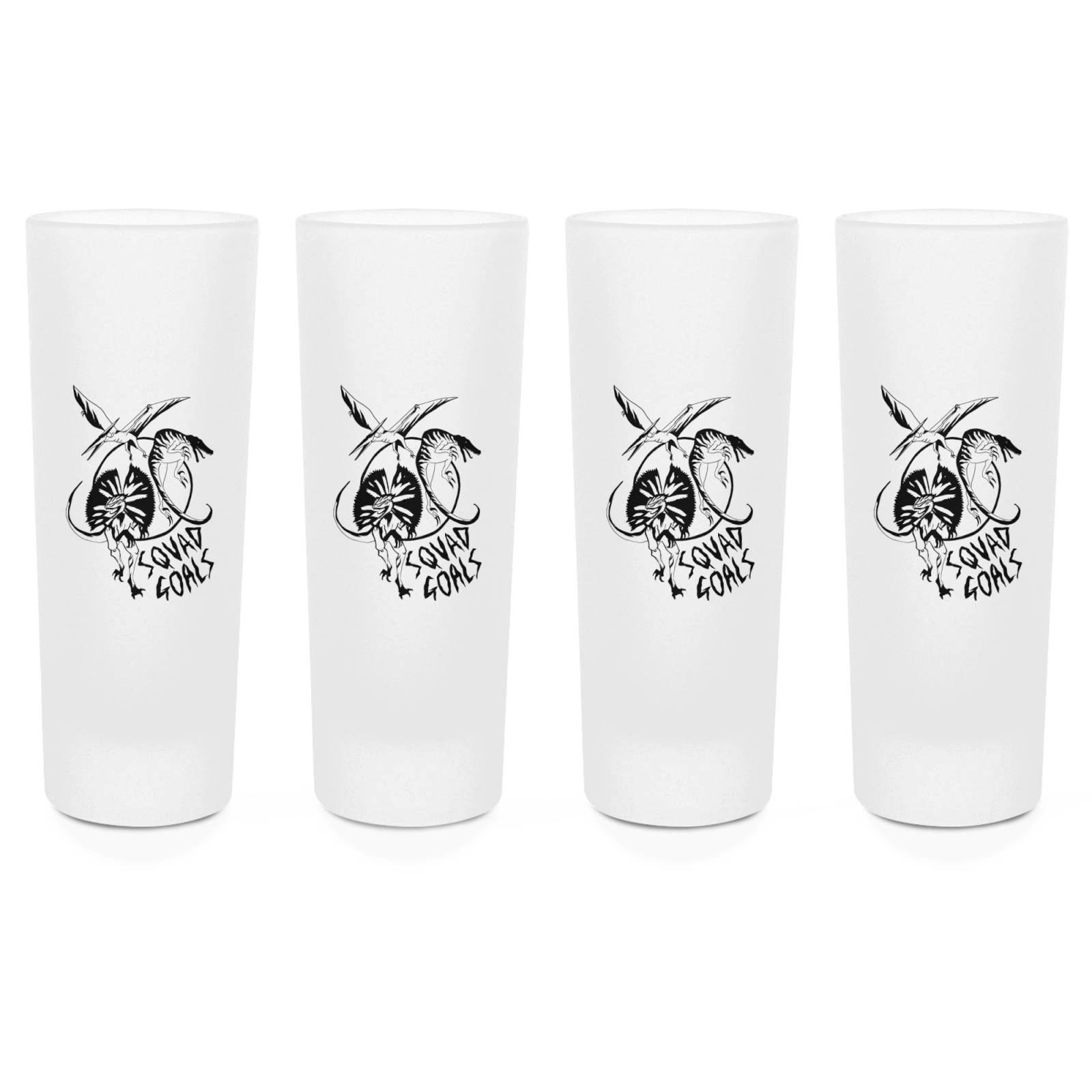 Dinosaur Squad Goals Shot Glasses - Set of 4