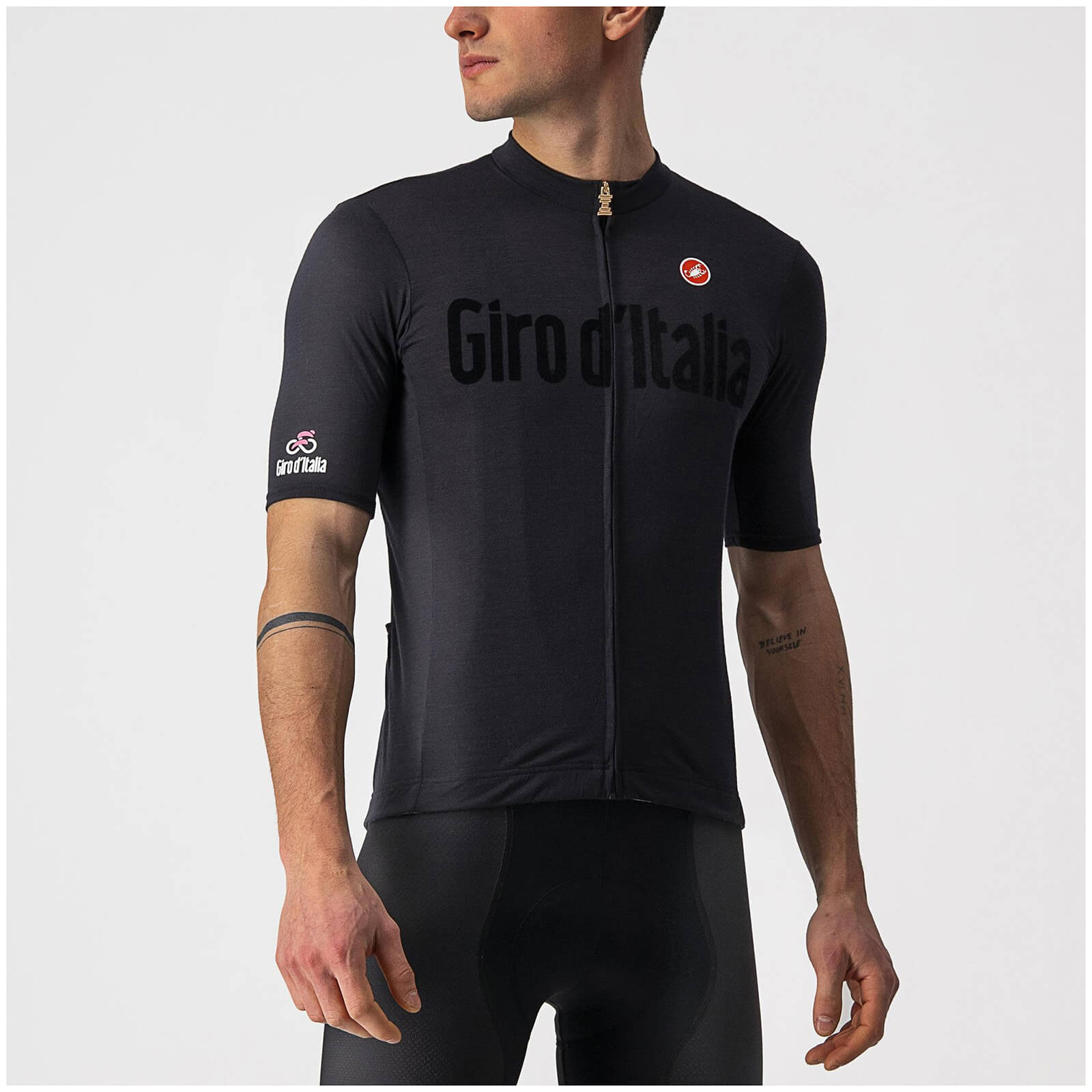 Castelli Giro D'Italia Heritage Maglia Nera Jersey - Nero Vintage - S