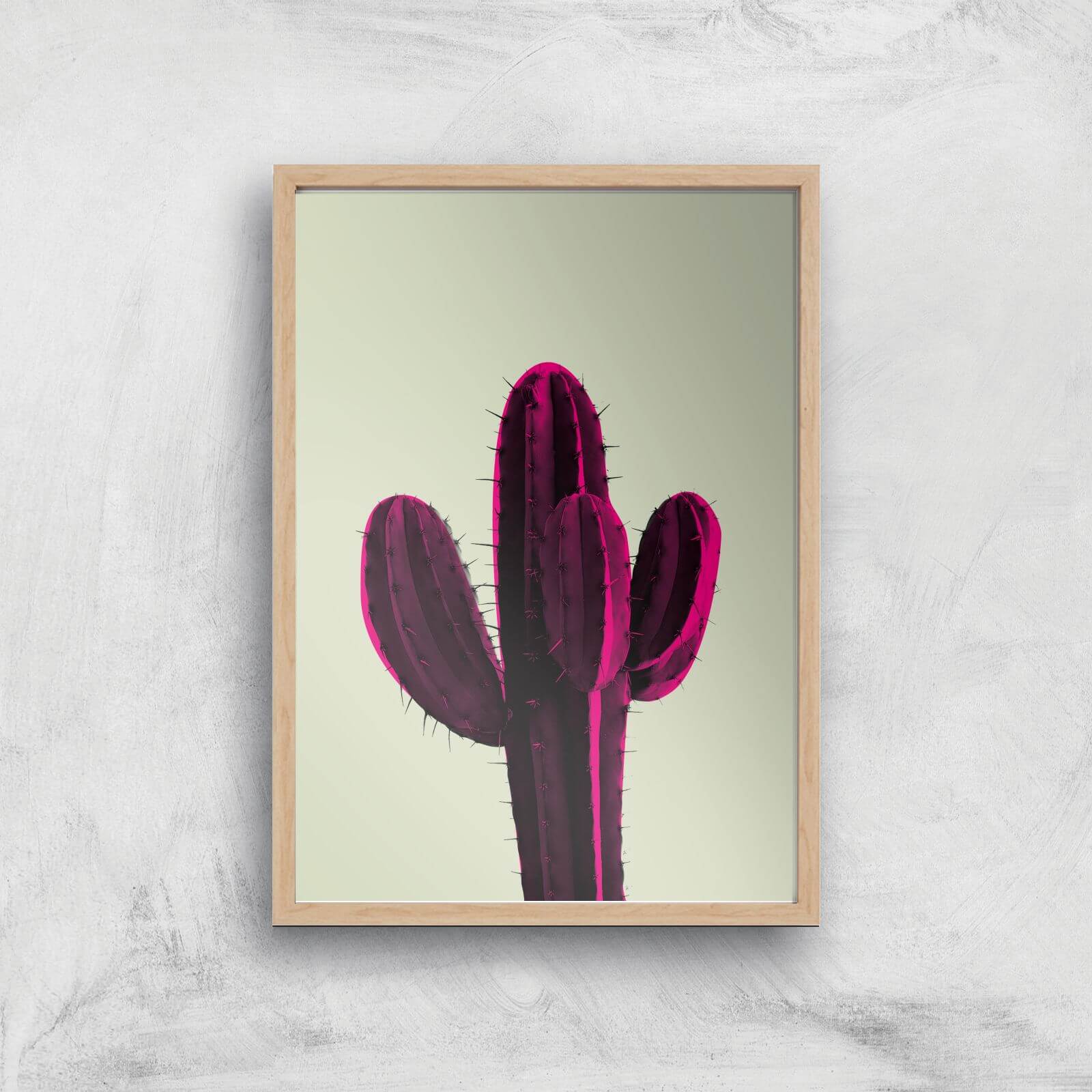 Pretty Prick Giclee Art Print - A2 - Wooden Frame