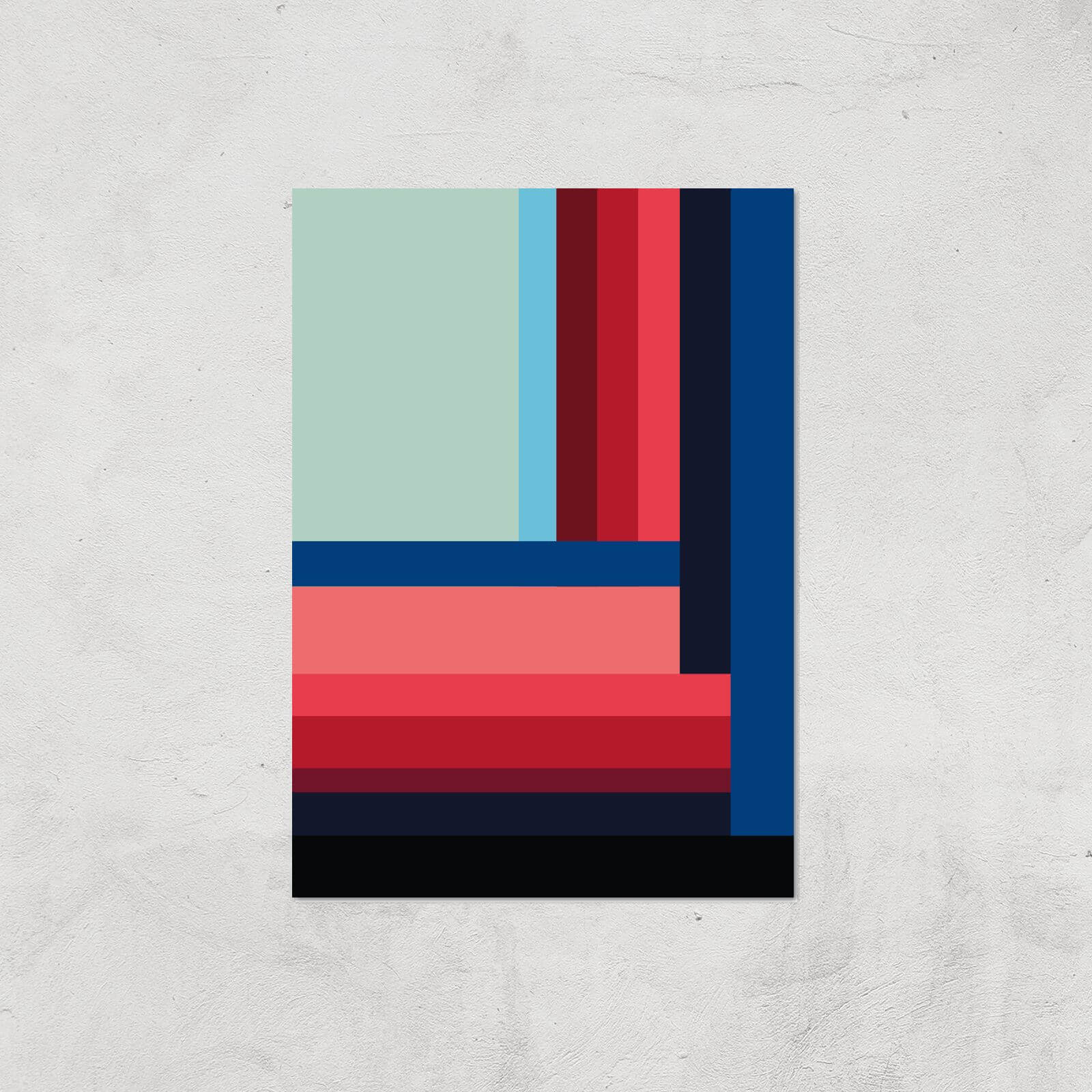 Stripes Giclee Art Print - A4 - Print Only