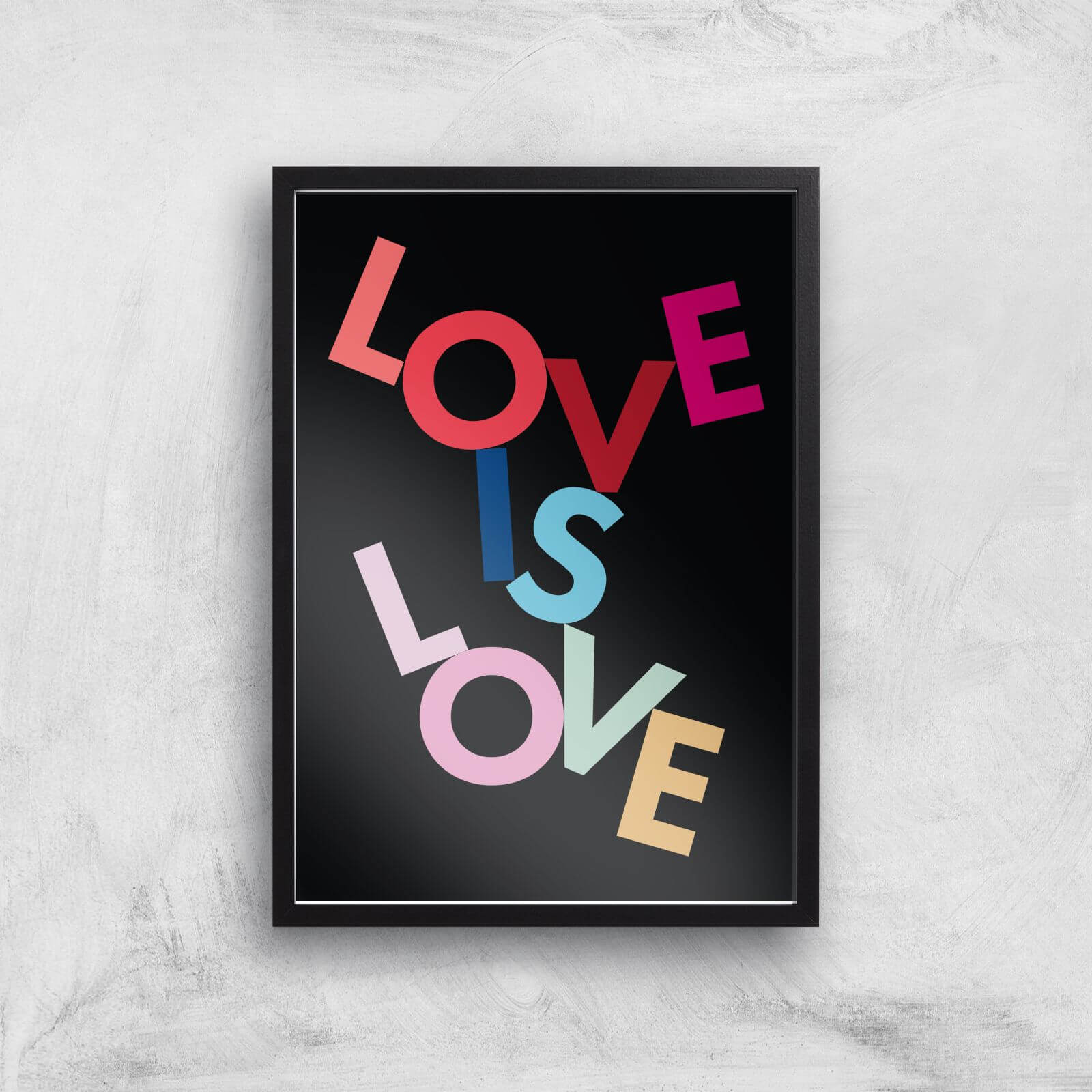 Love Is Love Giclee Art Print - A2 - Black Frame