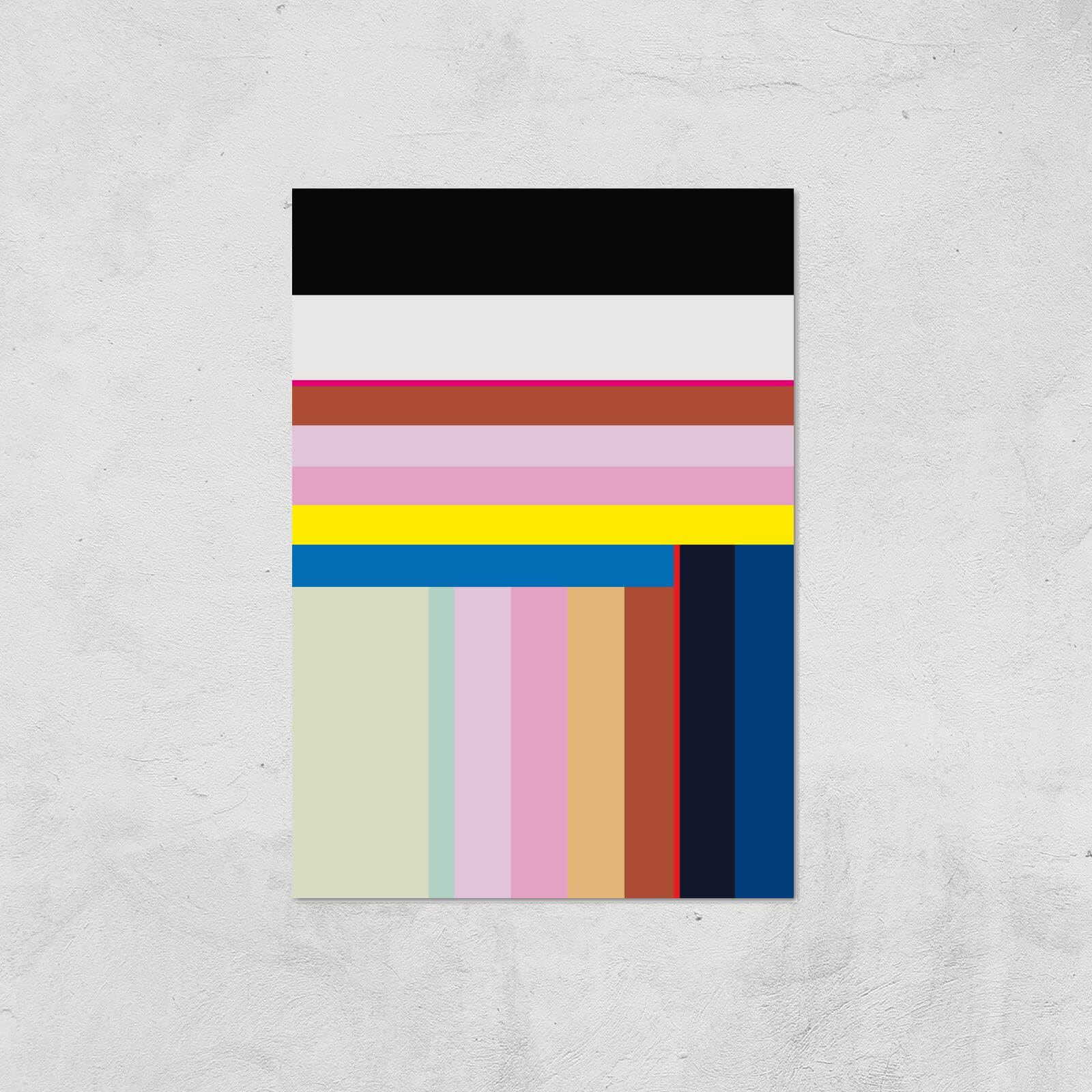Colourful Stripes Giclee Art Print - A2 - Print Only