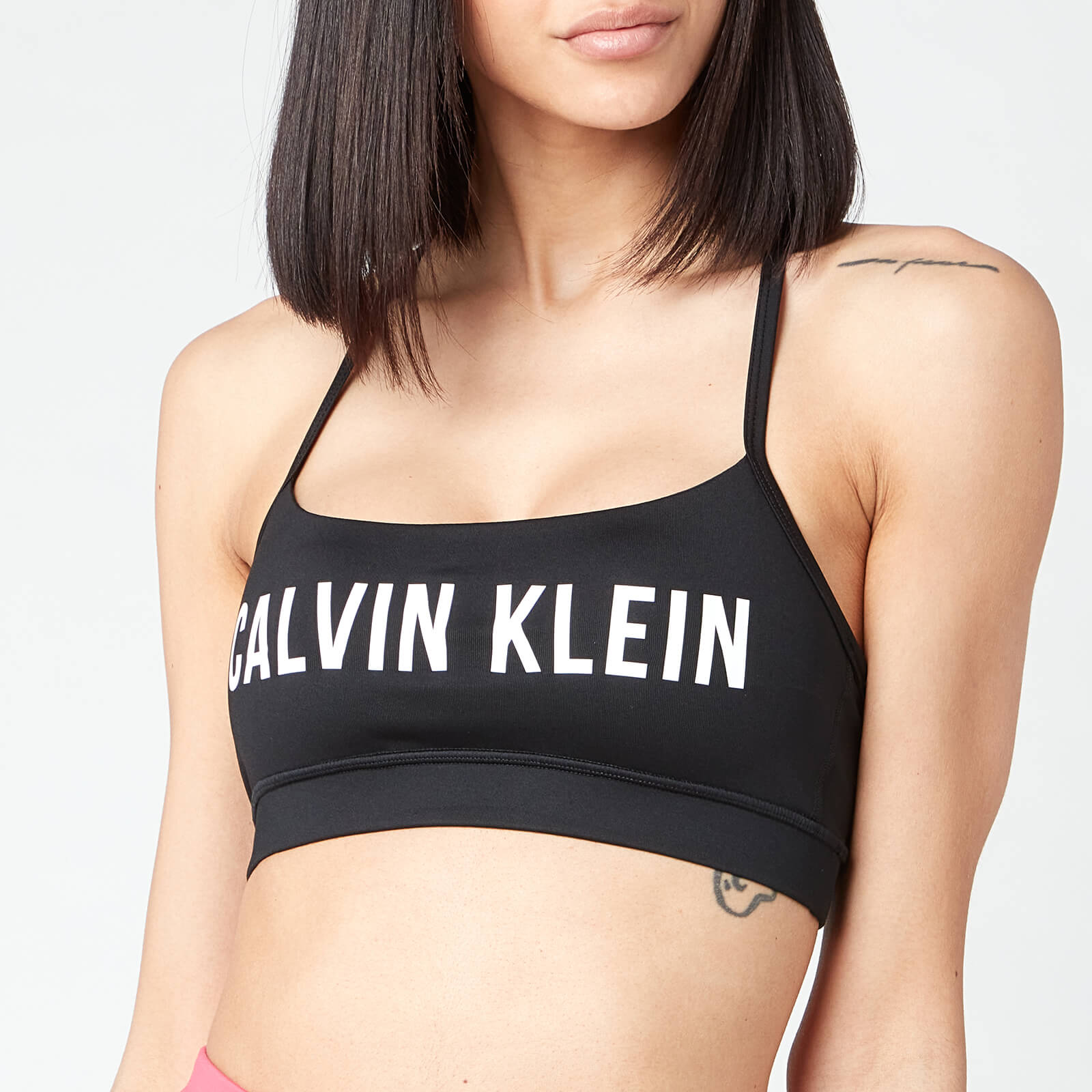 Calvin Klein Performance Women's Low Support Sports Bra - CK Black/Bright White - S