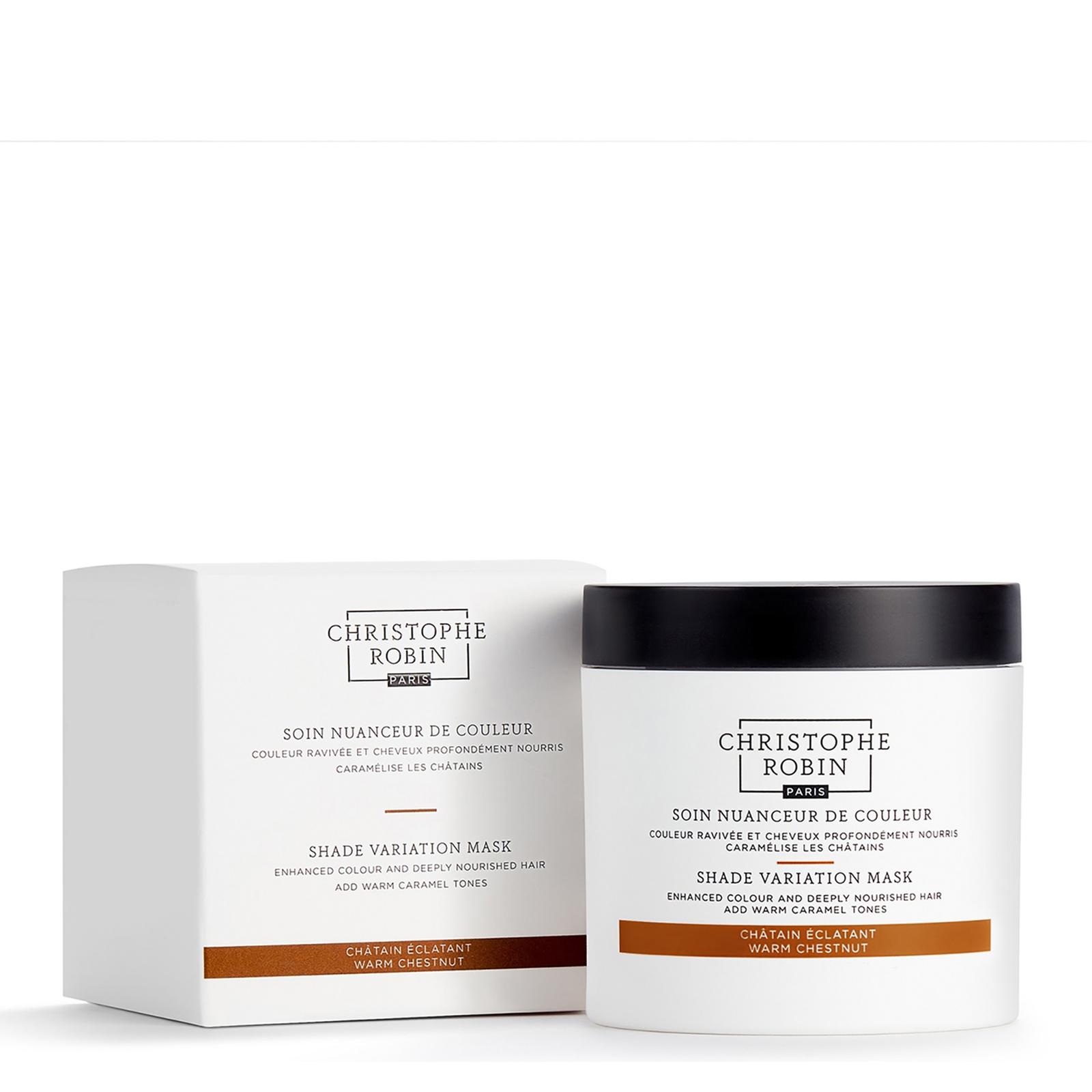 Thumbnail - Christophe Robin Shade Variation Mask nährende Crememaske für das Haar Farbton Ash Brown 250 ml