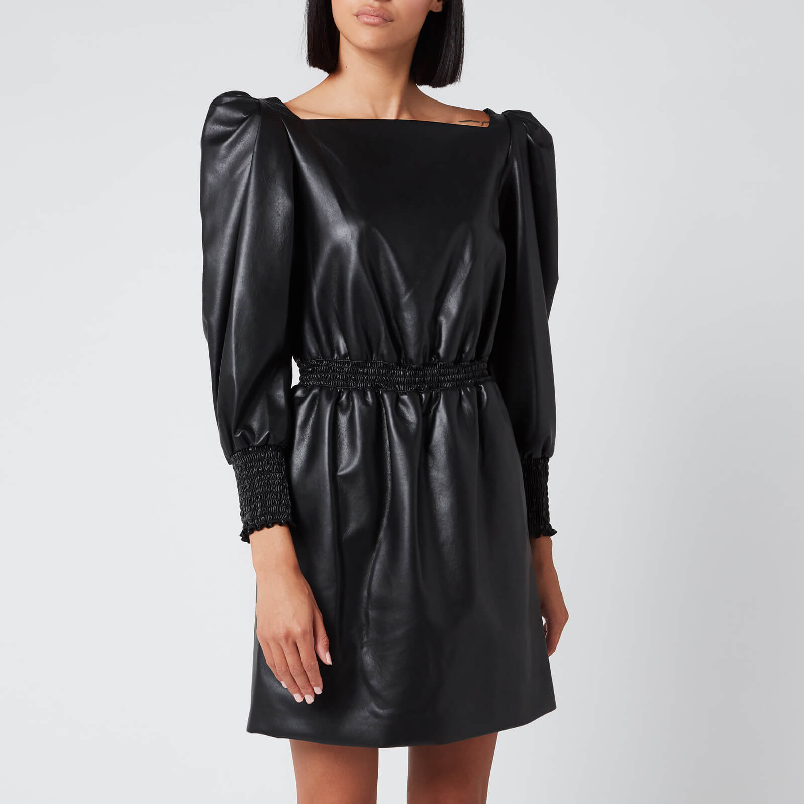 Philosophy di Lorenzo Serafini Women's Faux Leather Dress - Black - IT 42/UK 10