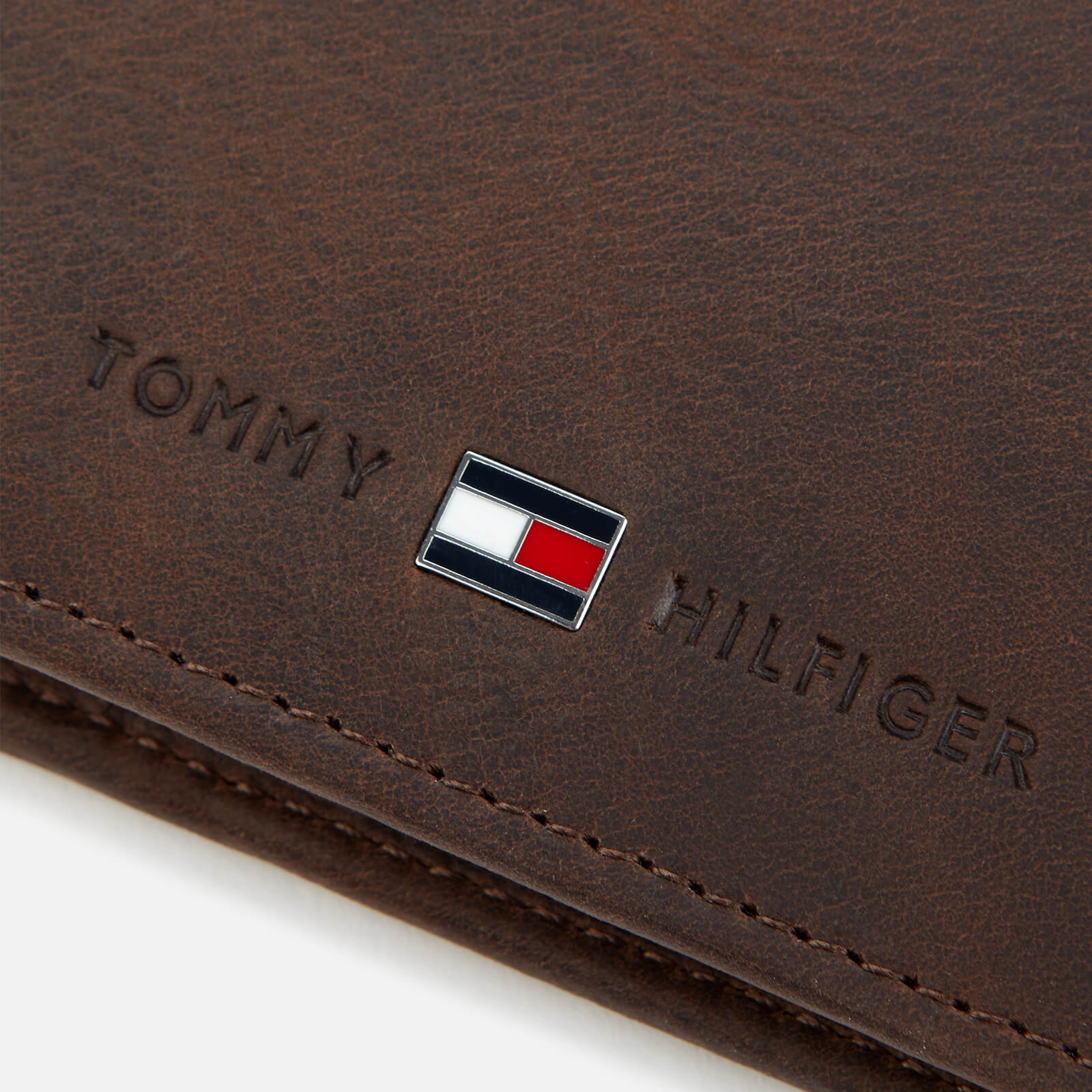 Tommy Hilfiger Men's Johnson Mini Credit Card And Coin Pocket Wallet - Brown Am0am00659041 Mens Accessories, Brown