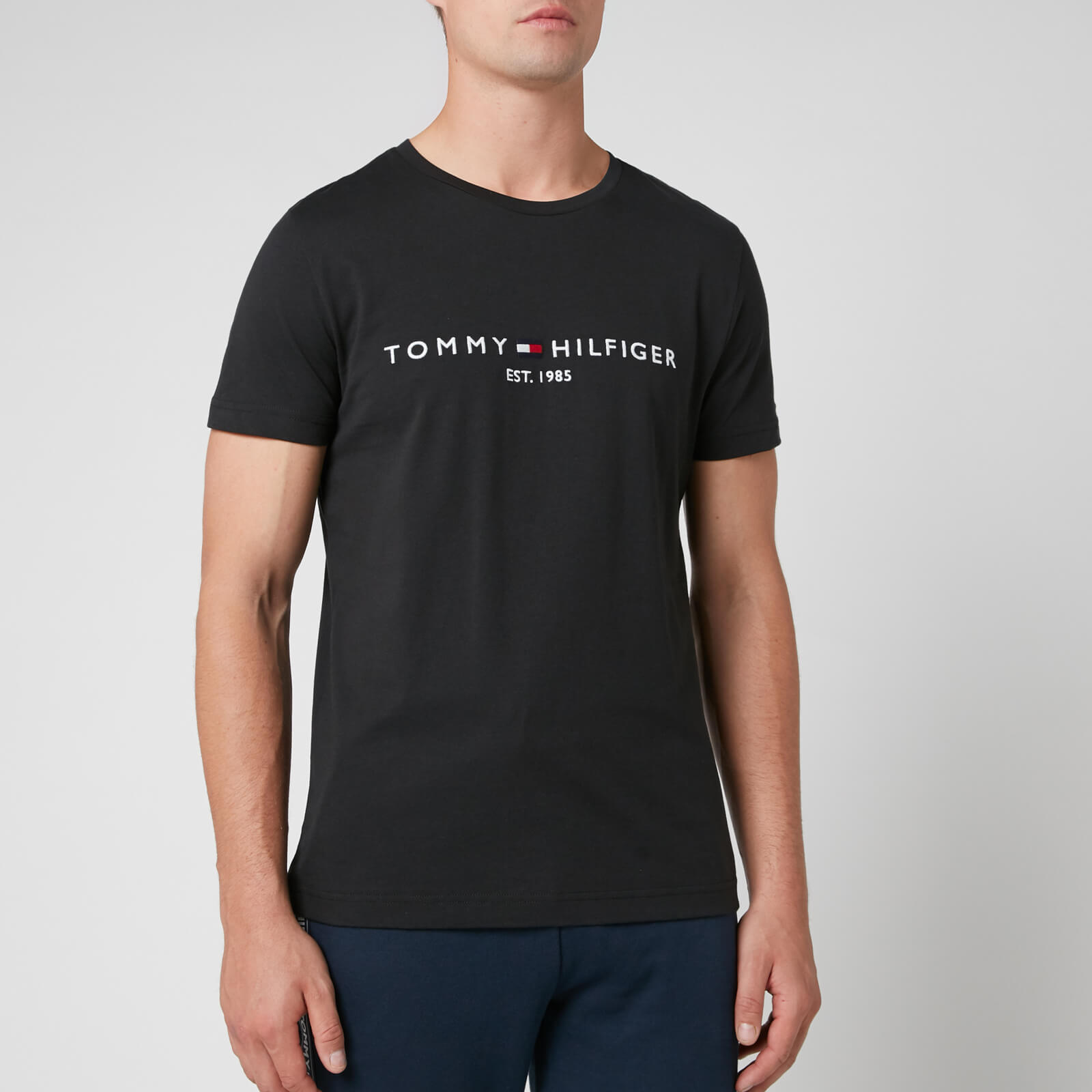 Tommy Hilfiger Men's Tommy Logo T-Shirt - Jet Black - M