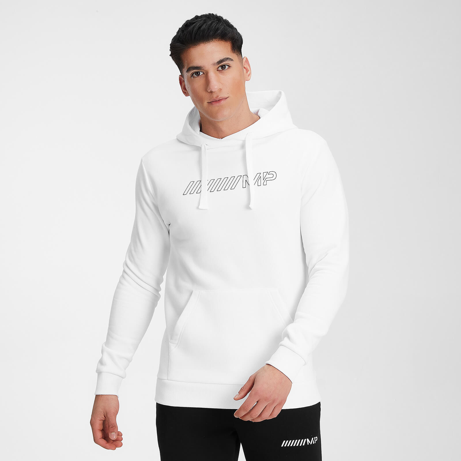 MP Men's Outline Graphic Hoodie - White - S