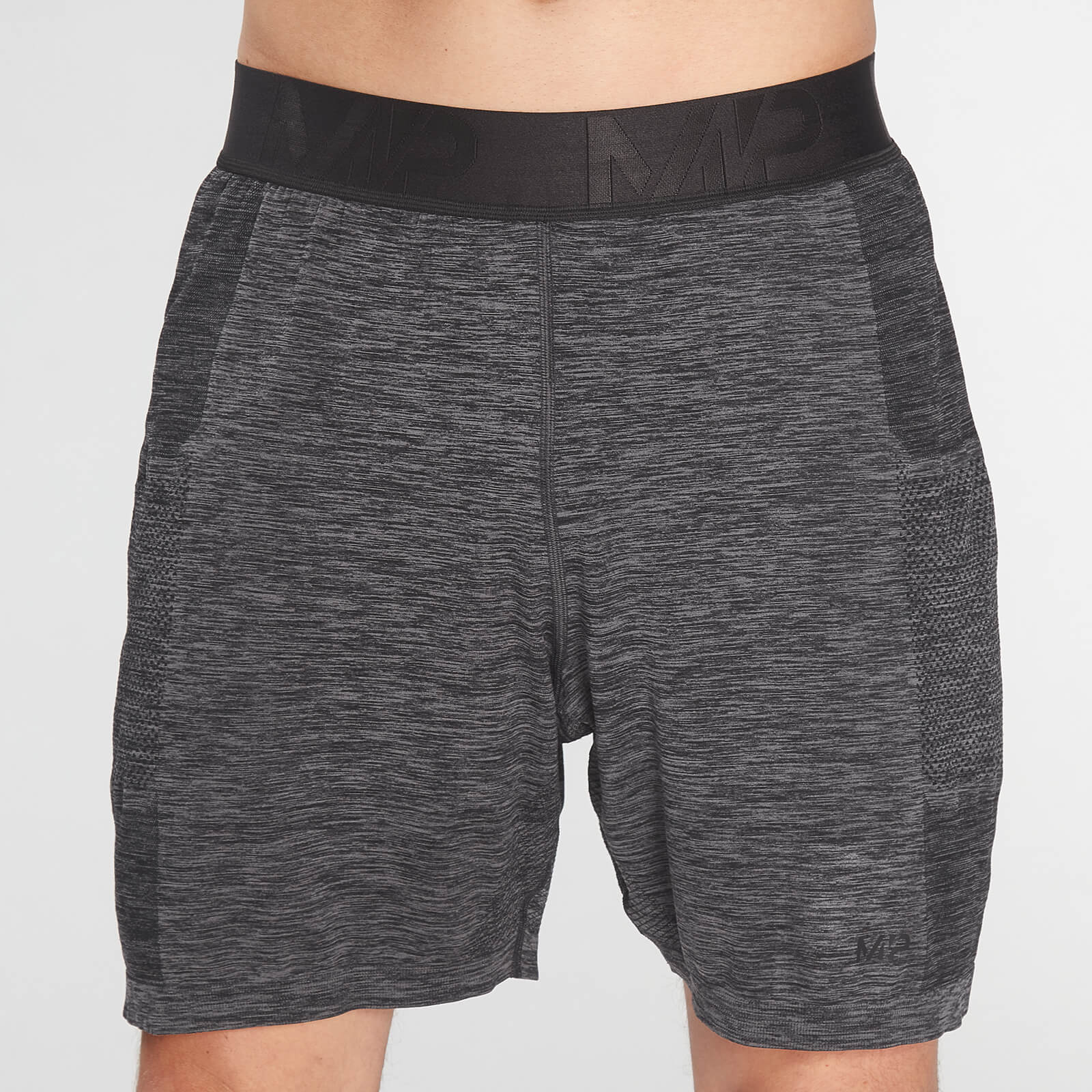 

MP Men's Essential Seamless Shorts- Storm Grey Marl - XL