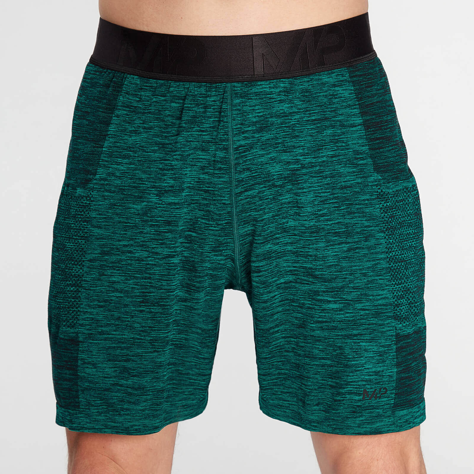 

MP Men's Essential Seamless Shorts- Energy Green Marl - L