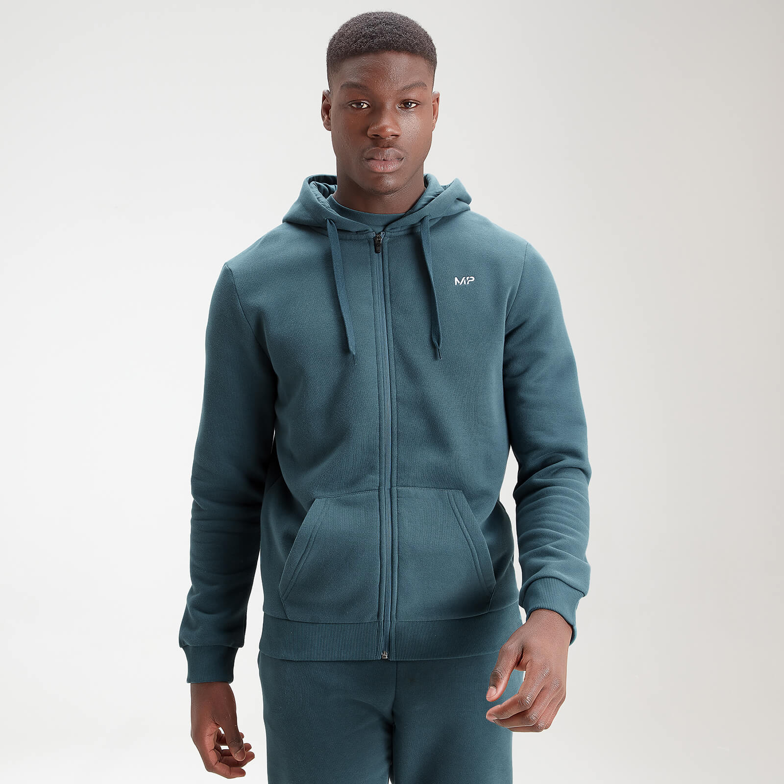 

MP Men's Essentials Zip Through Hoodie - Deep Sea Blue - XXL