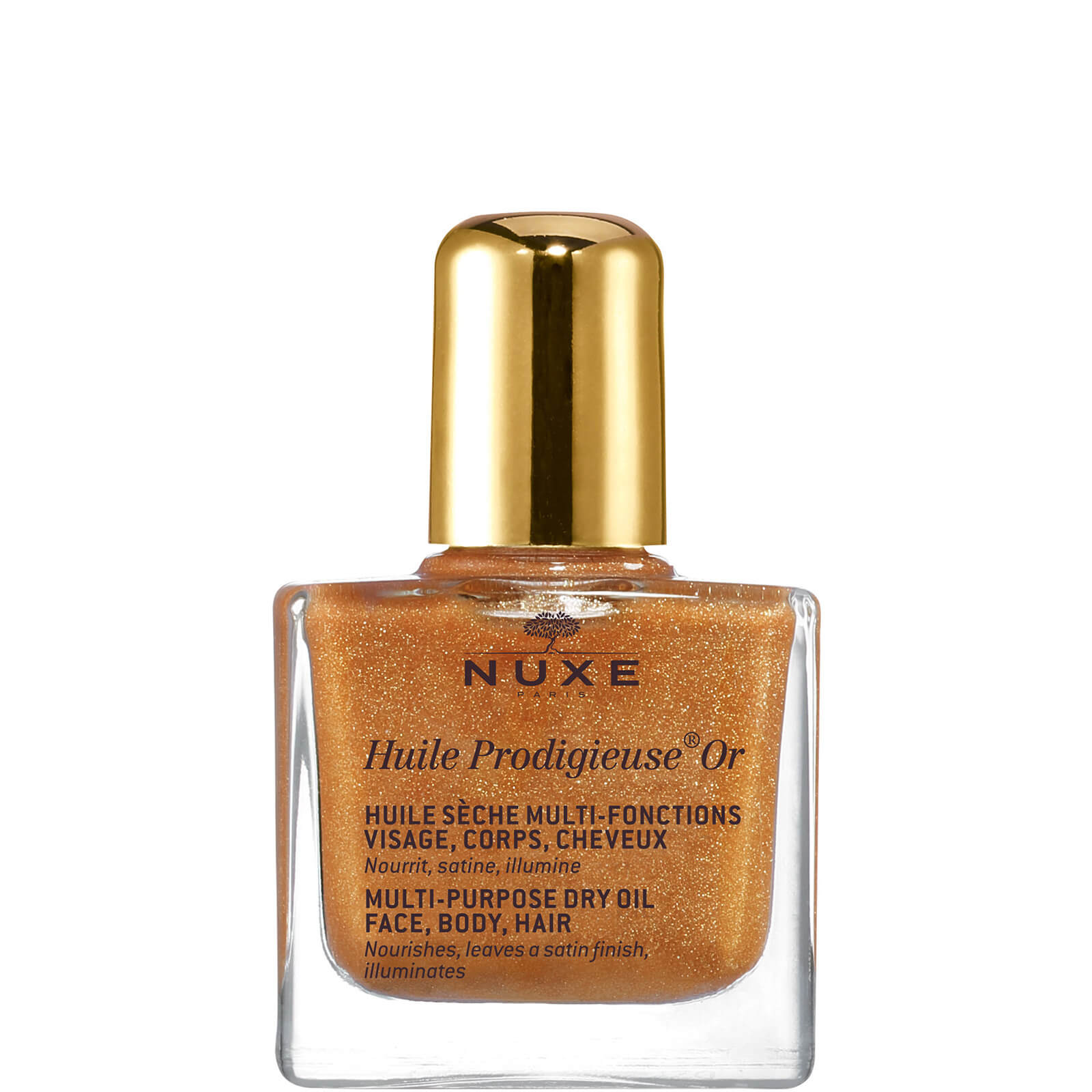 Nuxe Huile Prodigieuse Golden Shimmer Multi Usage Dry Oil 10ml In White