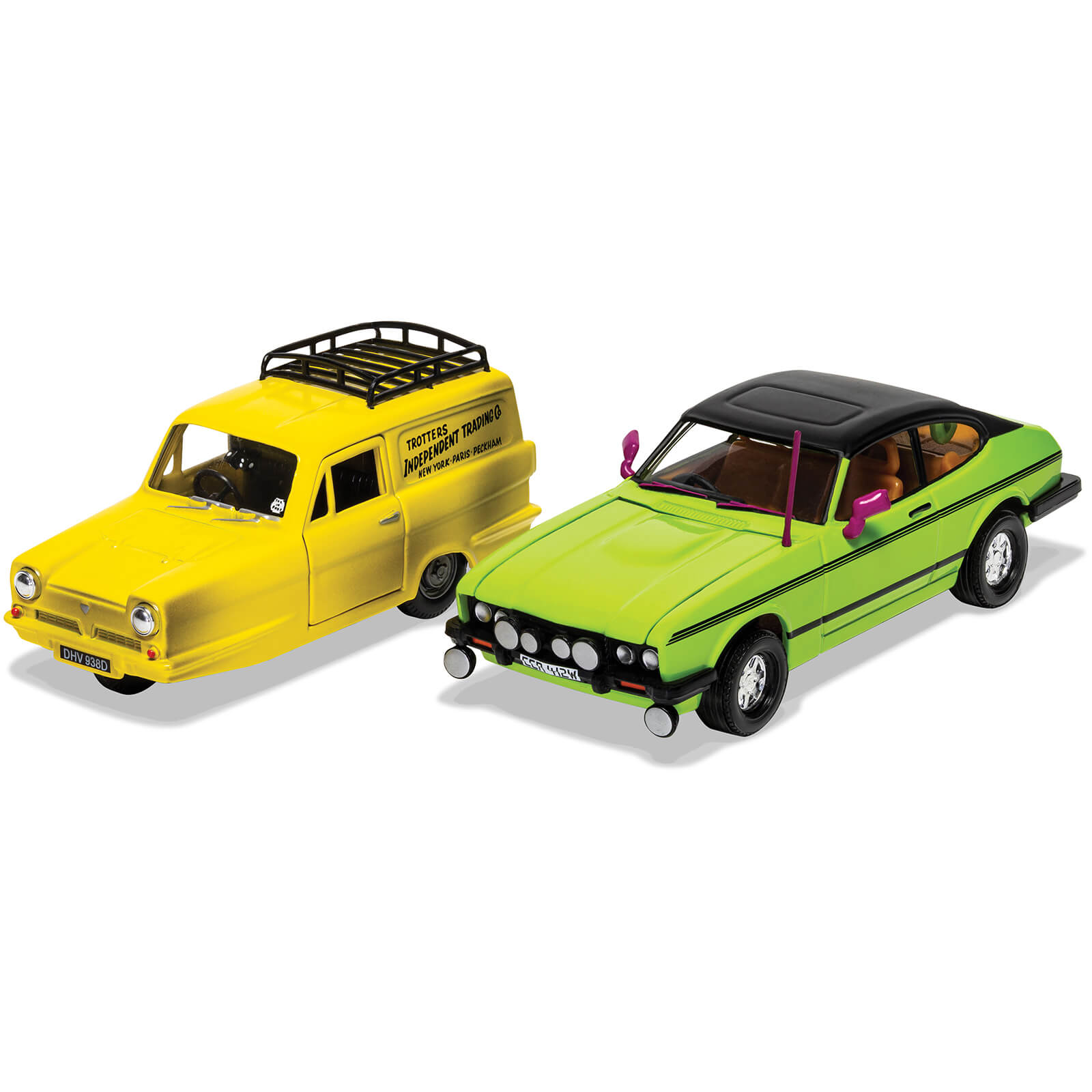 Set de maquetas Reliant Regal y Ford Capri Mk II de Del Boy - Escala 1:36