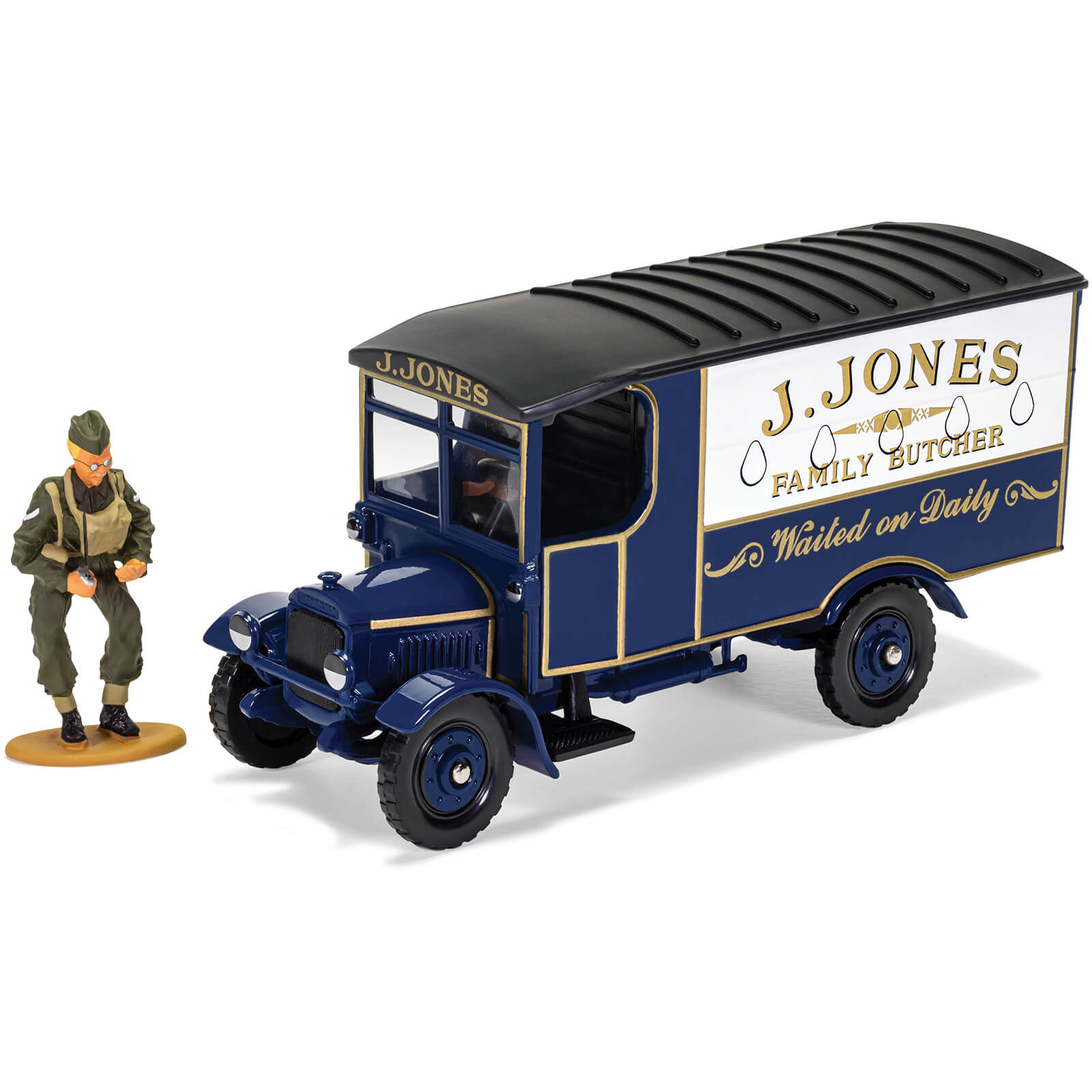 Image of Dads Army TV Series J. Jones Thornycroft Van and Mr Jones Figure Model Set - Scale 1:50