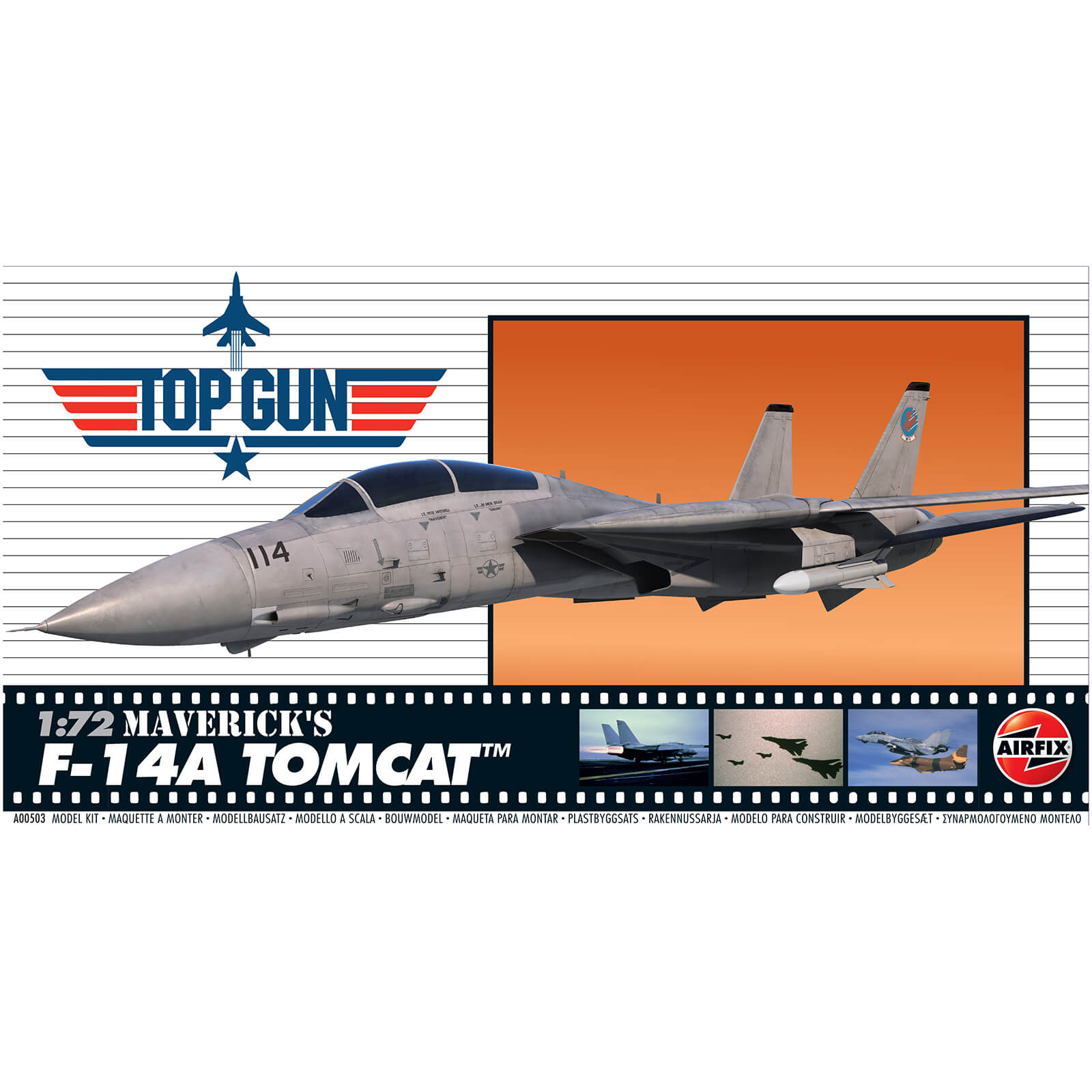 Top Gun Mavericks F-14A Tomcat Plastic Model Kit - Scale 1:72 Top Gun Mavericks F-14A Tomcat Plastic Model Kit - Scale 1:72