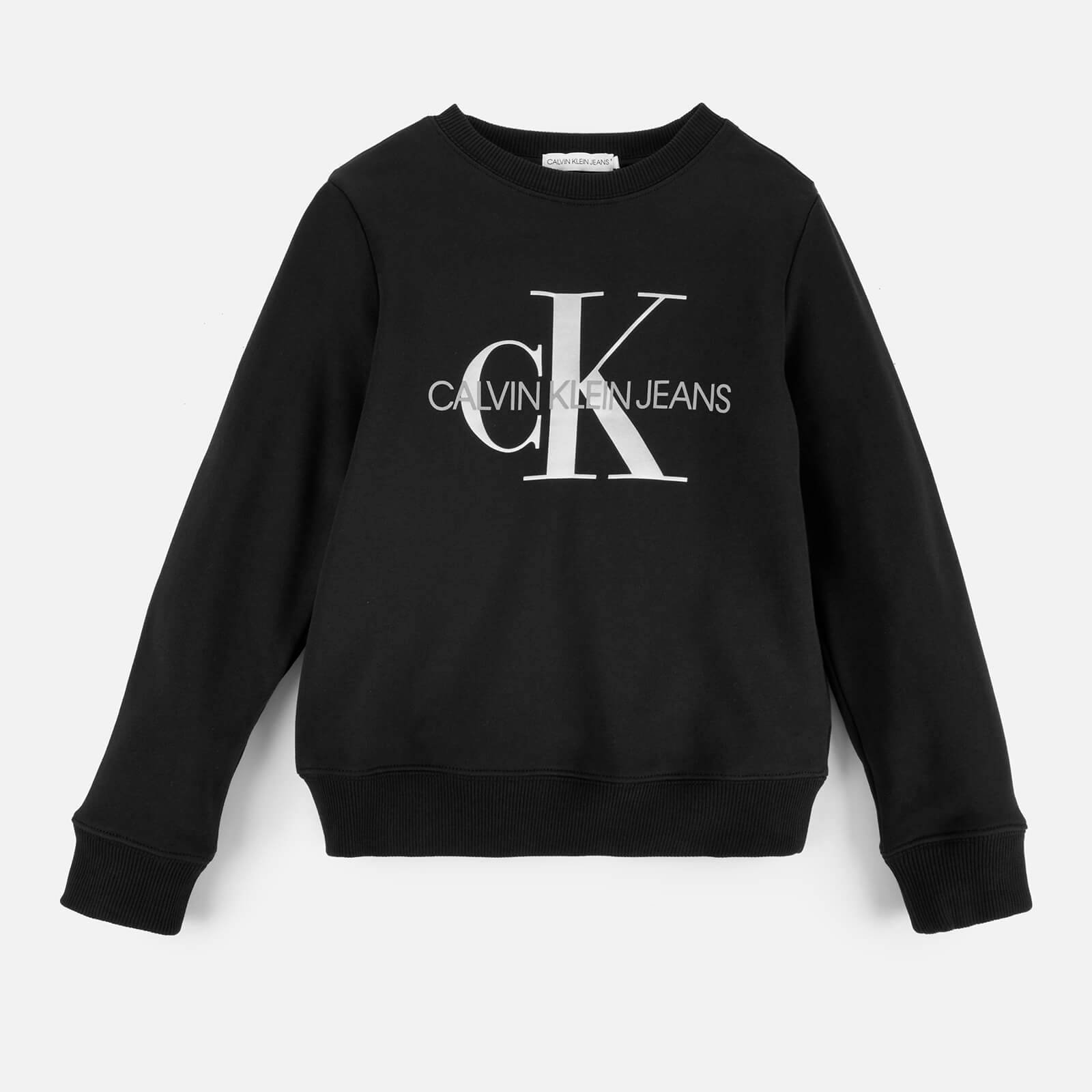 Calvin Klein Monogram Logo Sweatshirt - CK Black - 8-9 Years