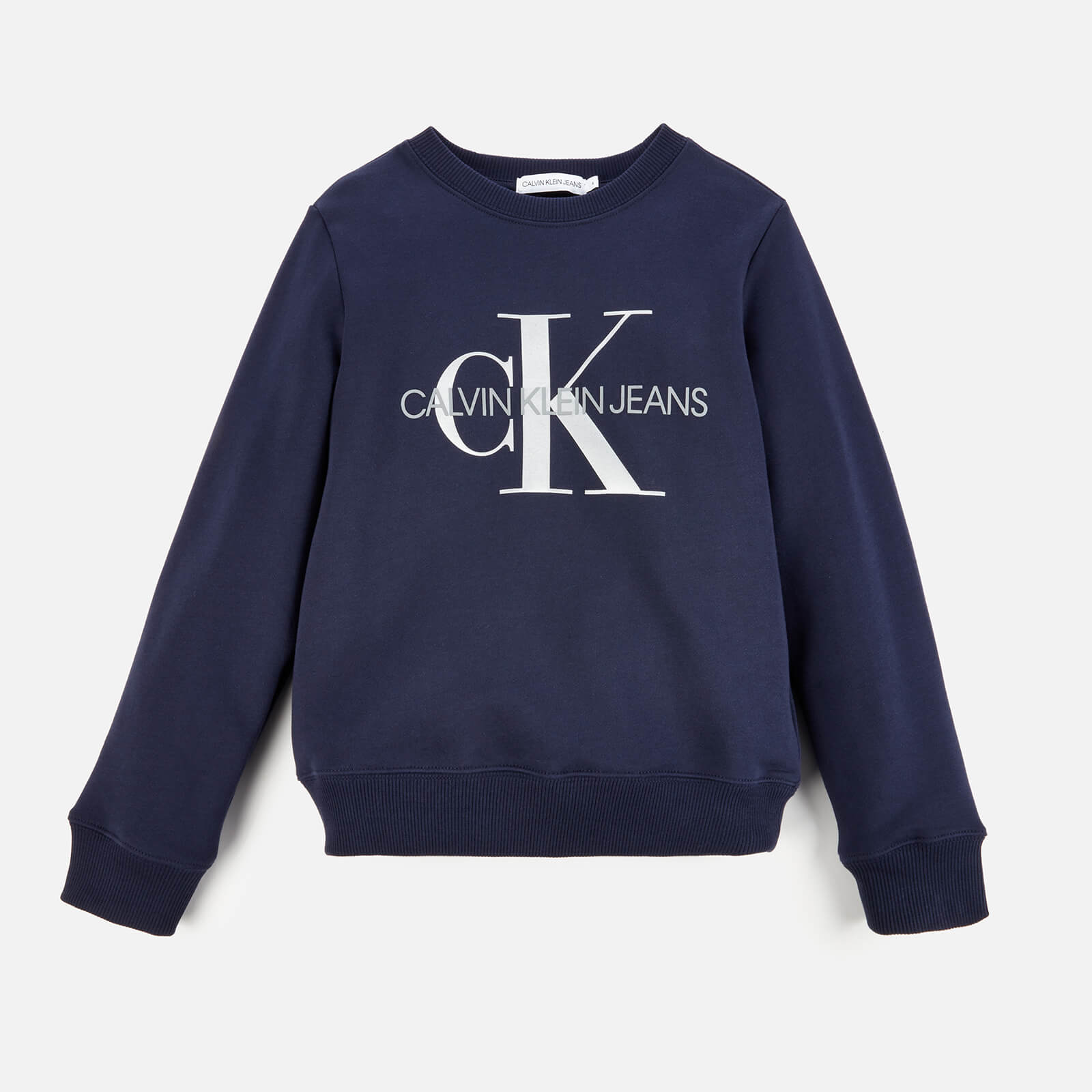 Calvin Klein Monogram Logo Sweatshirt - Peacoat - 8-9 Years