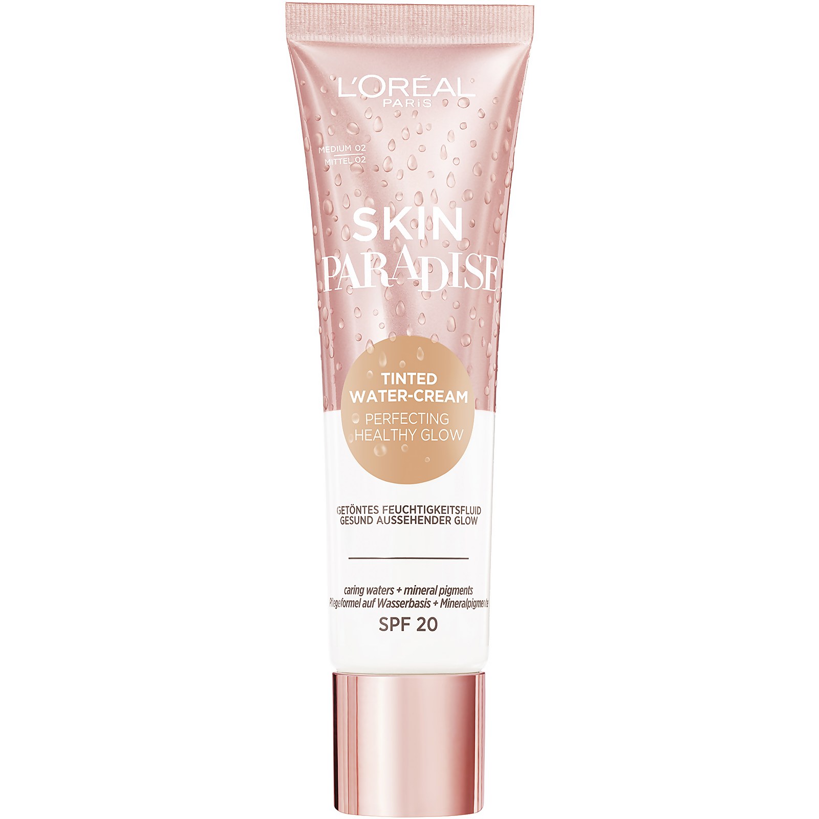 L’Oréal Paris Skin Paradise SPF20 Tinted Water-Cream 30ml (Various Shades) - Medium 02