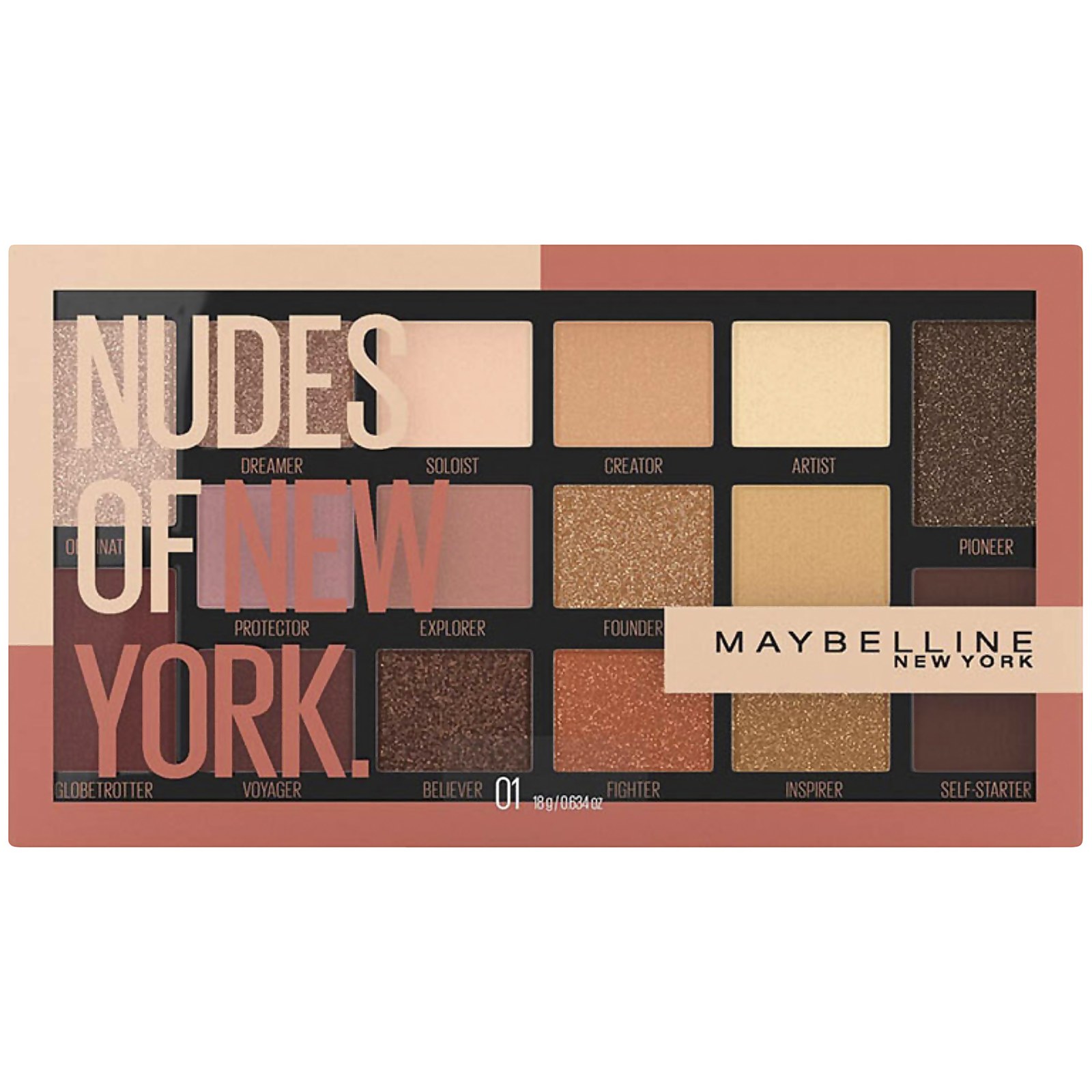 

Maybelline Nudes Of New York Eyeshadow Palette 18g