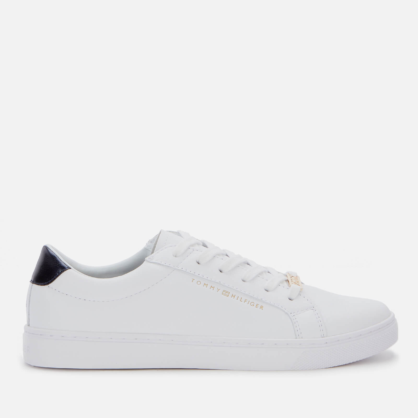Tommy Hilfiger Women's Venus Leather Essential Trainers - White - UK 4