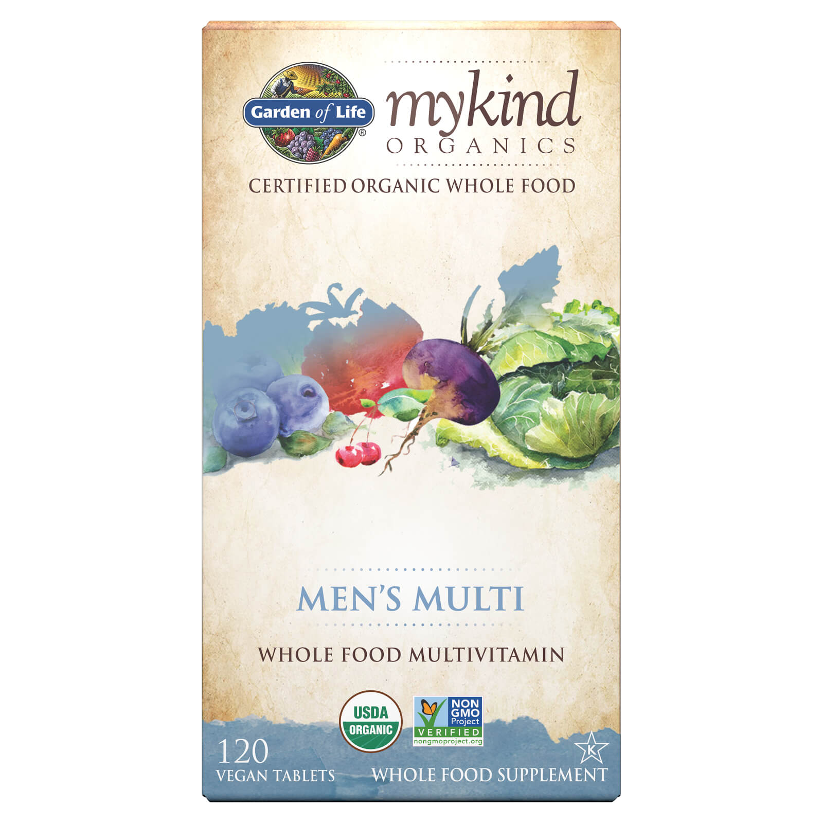 mykind Organics Men's Multi - 120 Tablets