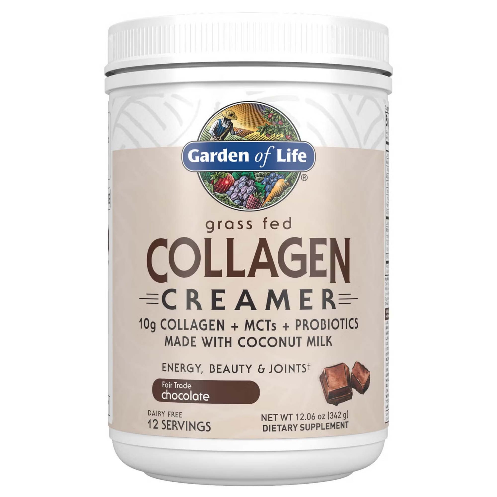 Garden of Life Kollagen-Sahne - Schokolade - 342 g