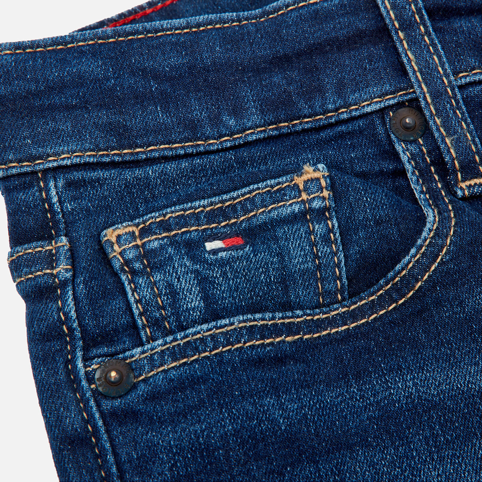 Tommy Hilfiger Boys' Scanton Slim Jeans - Dark Wash - 8 Years