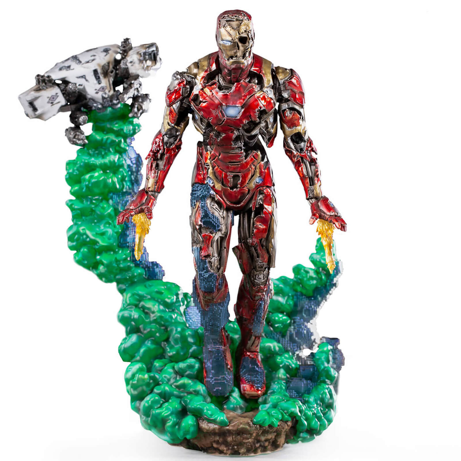 Image of Iron Studios Spider-Man: Far From Home BDS Art Scale Deluxe Statue 1/10 Iron Man Illusion 21 cm