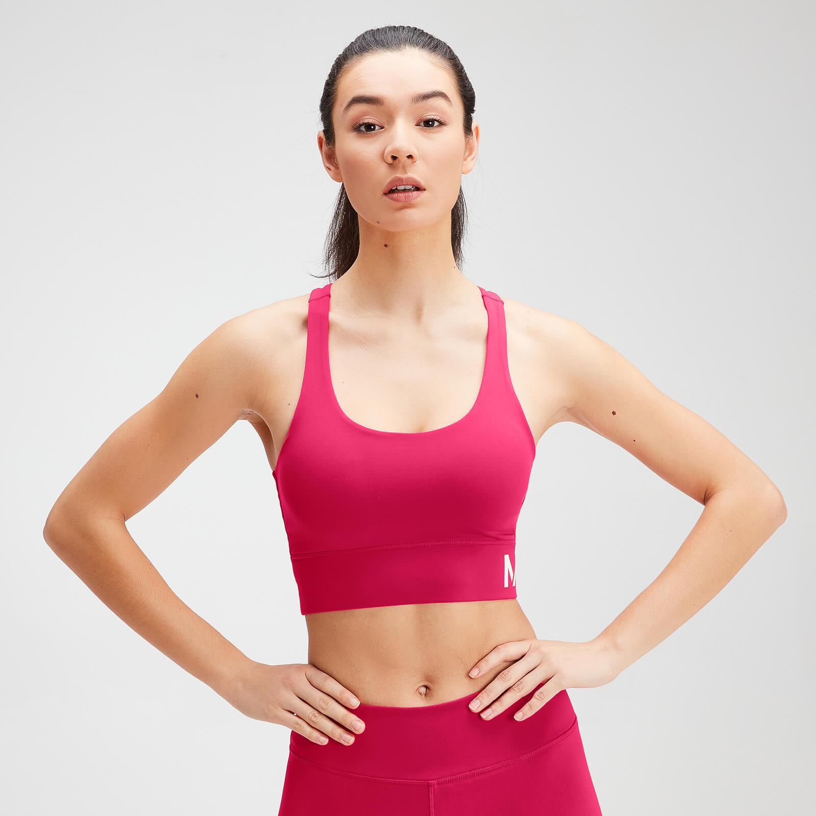 MP Women's Essentials Training Sports Bra - Virtual Pink - XXS