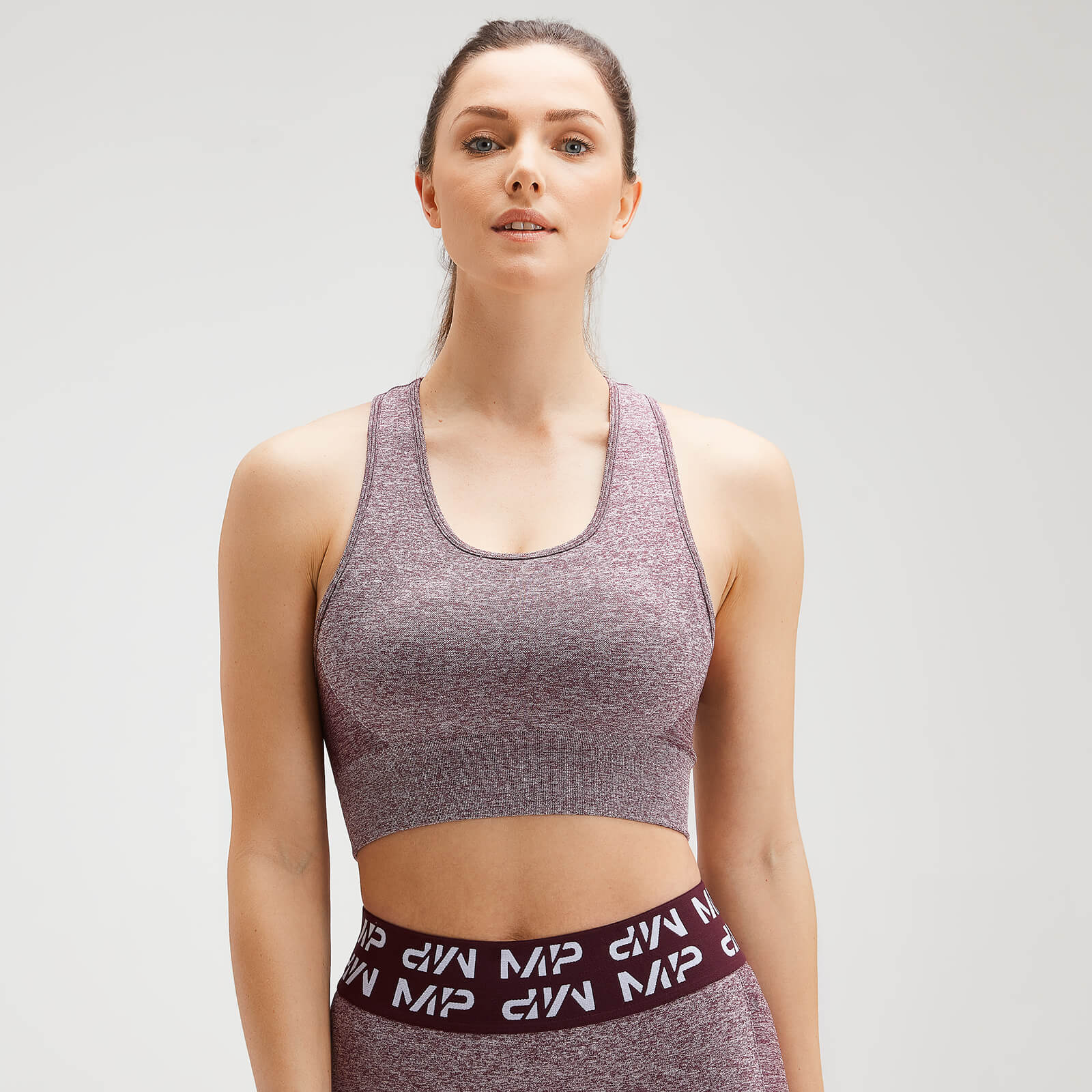 Image of MP Women's Curve Sports Bra -Washed Oxblood - XS