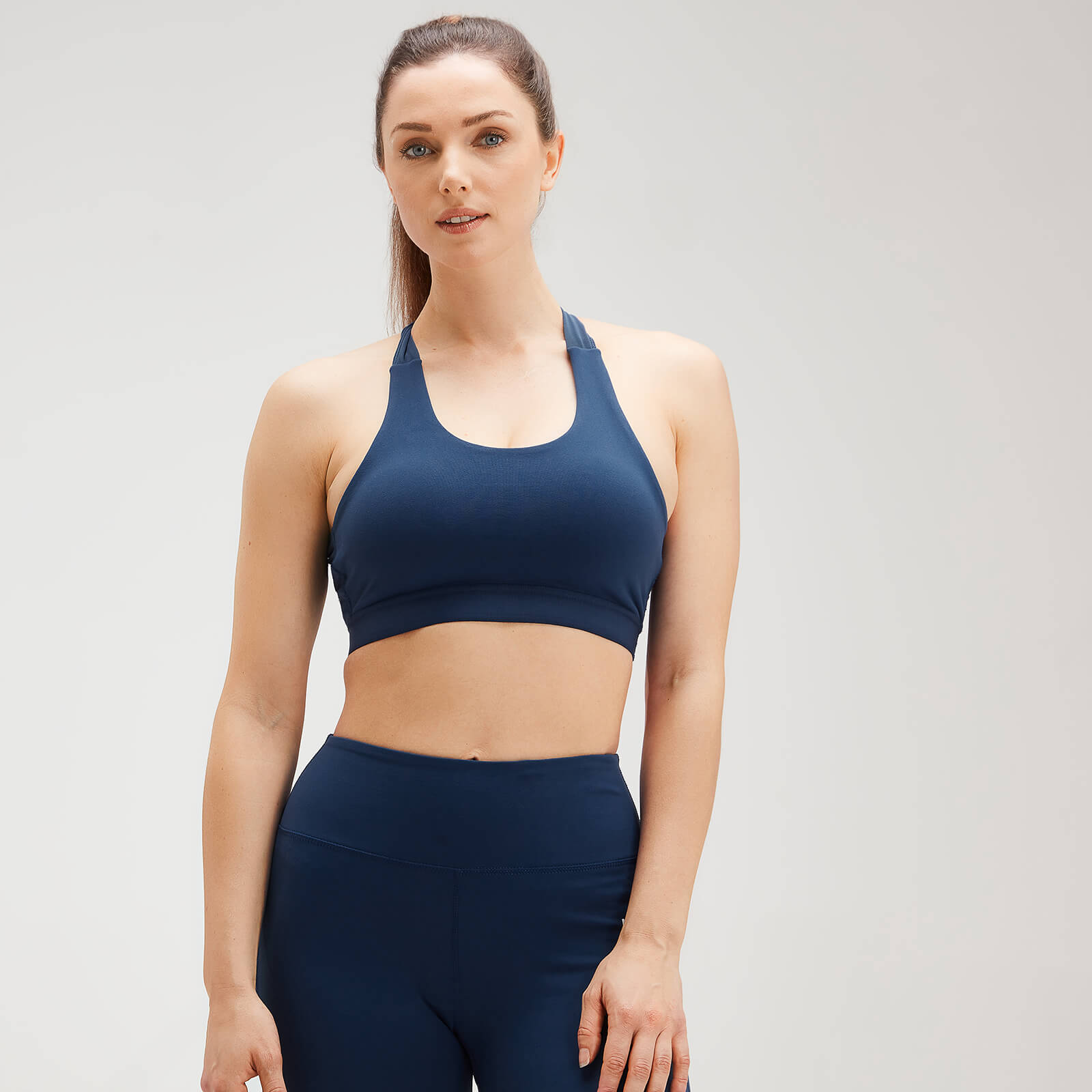 MP Women's Power Cross Back Sports Bra - Dark Blue - XXS