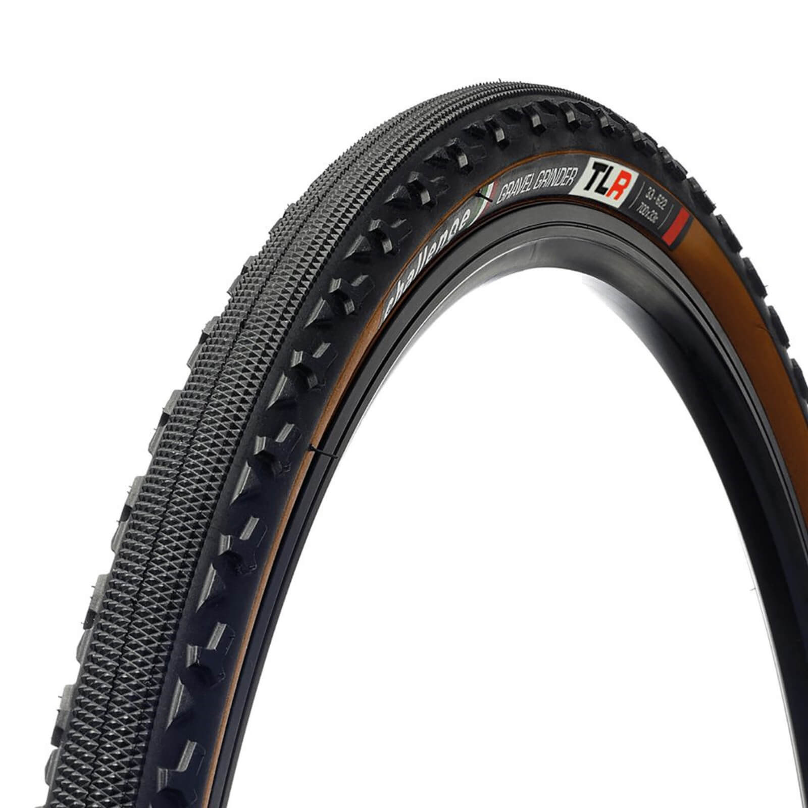 Challenge Gravel Grinder Tubeless Ready Clincher Tyre - 700 x 38c - Brown