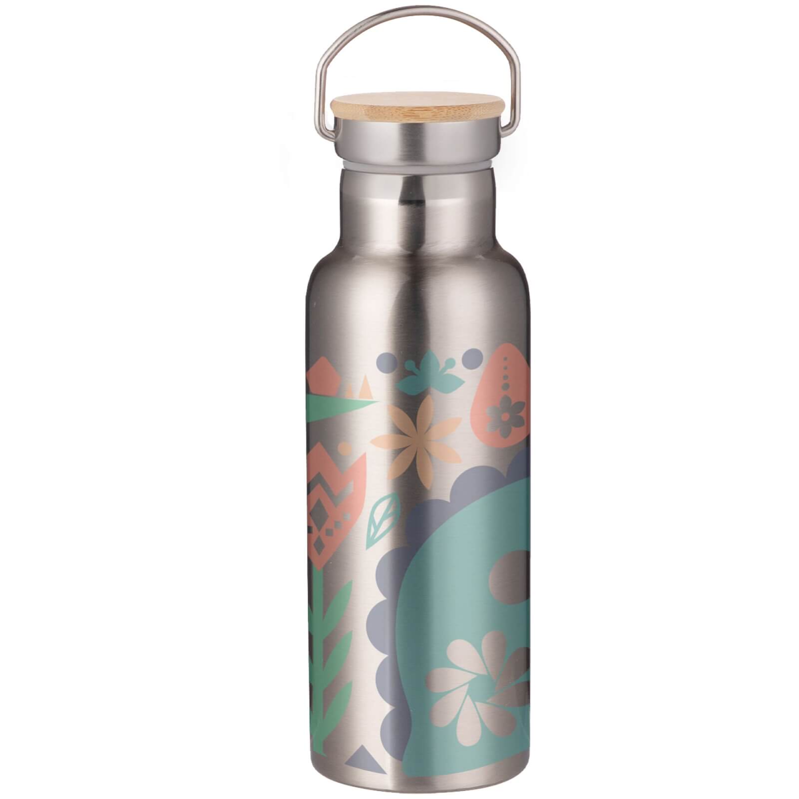 Nordic Dinosaur Portable Insulated Water Bottle - Steel