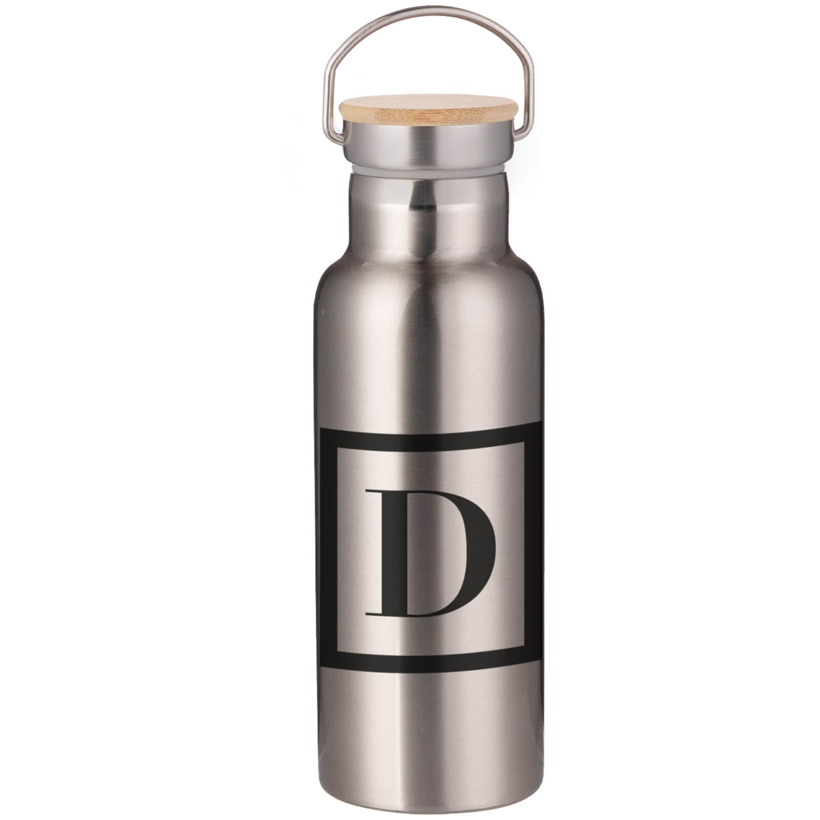 Boxed D Portable Insulated Water Bottle - Steel