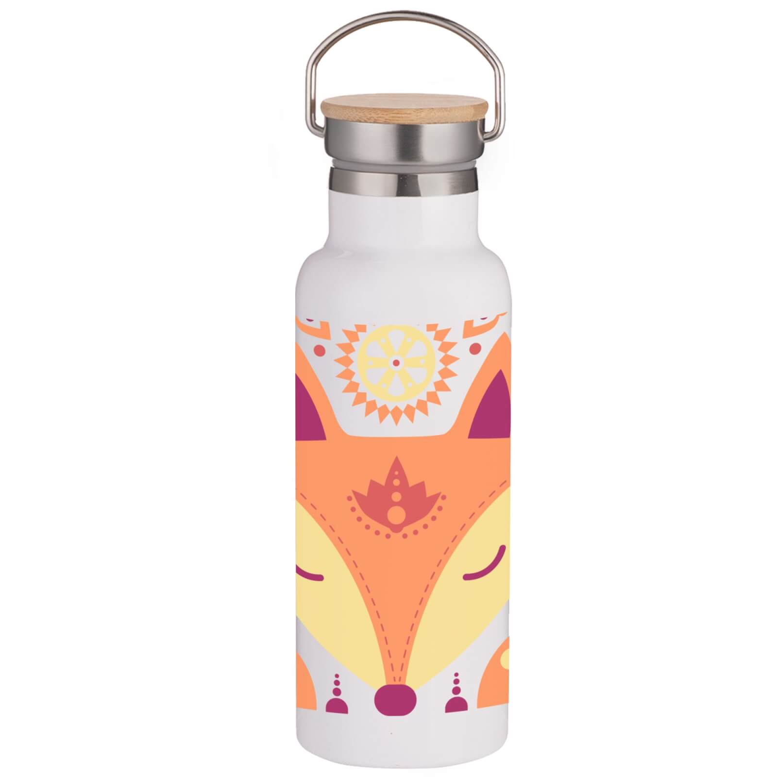 Nordic Fox Portable Insulated Water Bottle - White