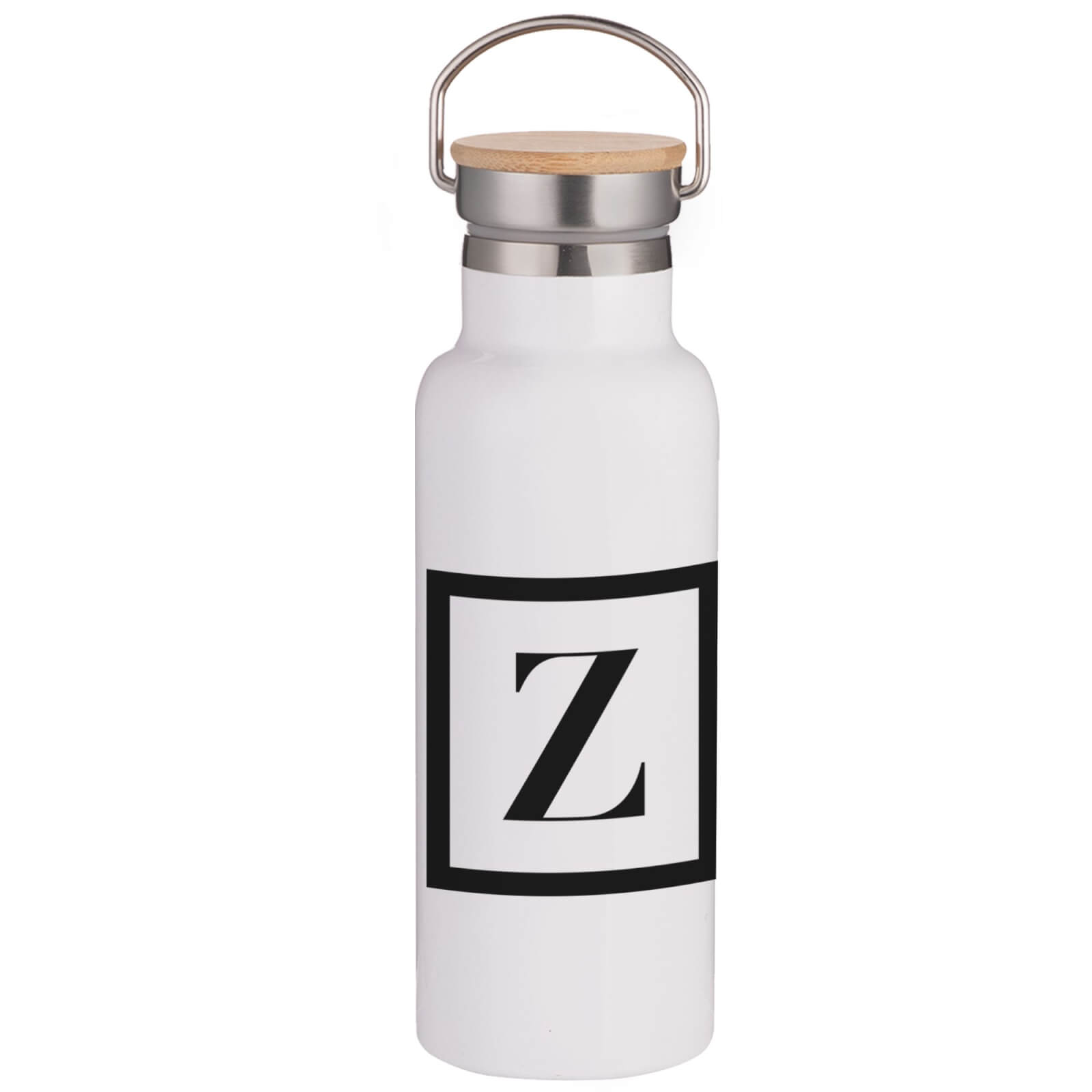 Boxed Z Portable Insulated Water Bottle - White