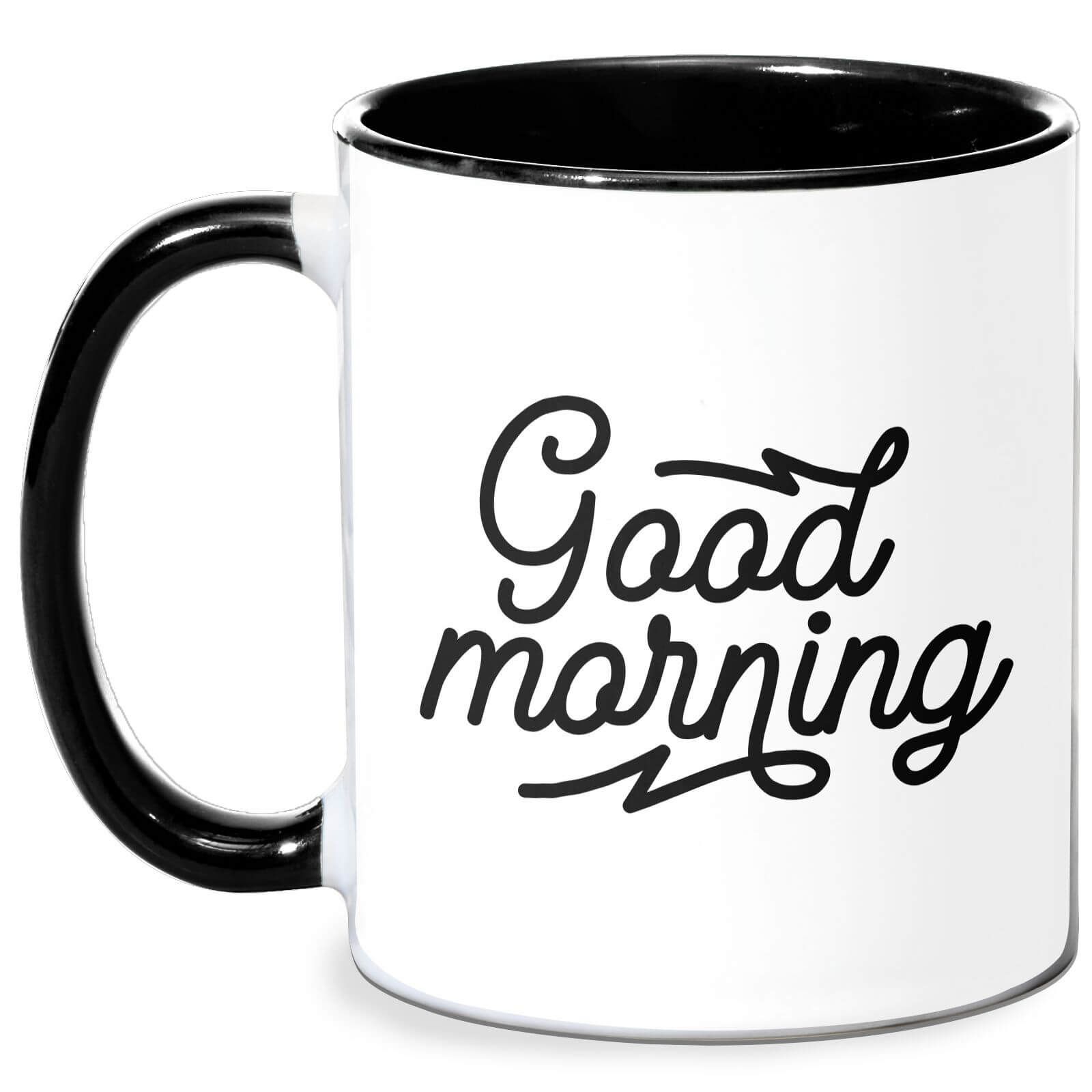 Good Morning Mug - White/Black