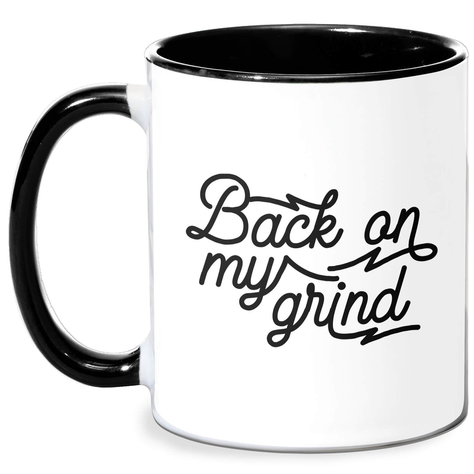 Back On My Grind Mug - White/Black