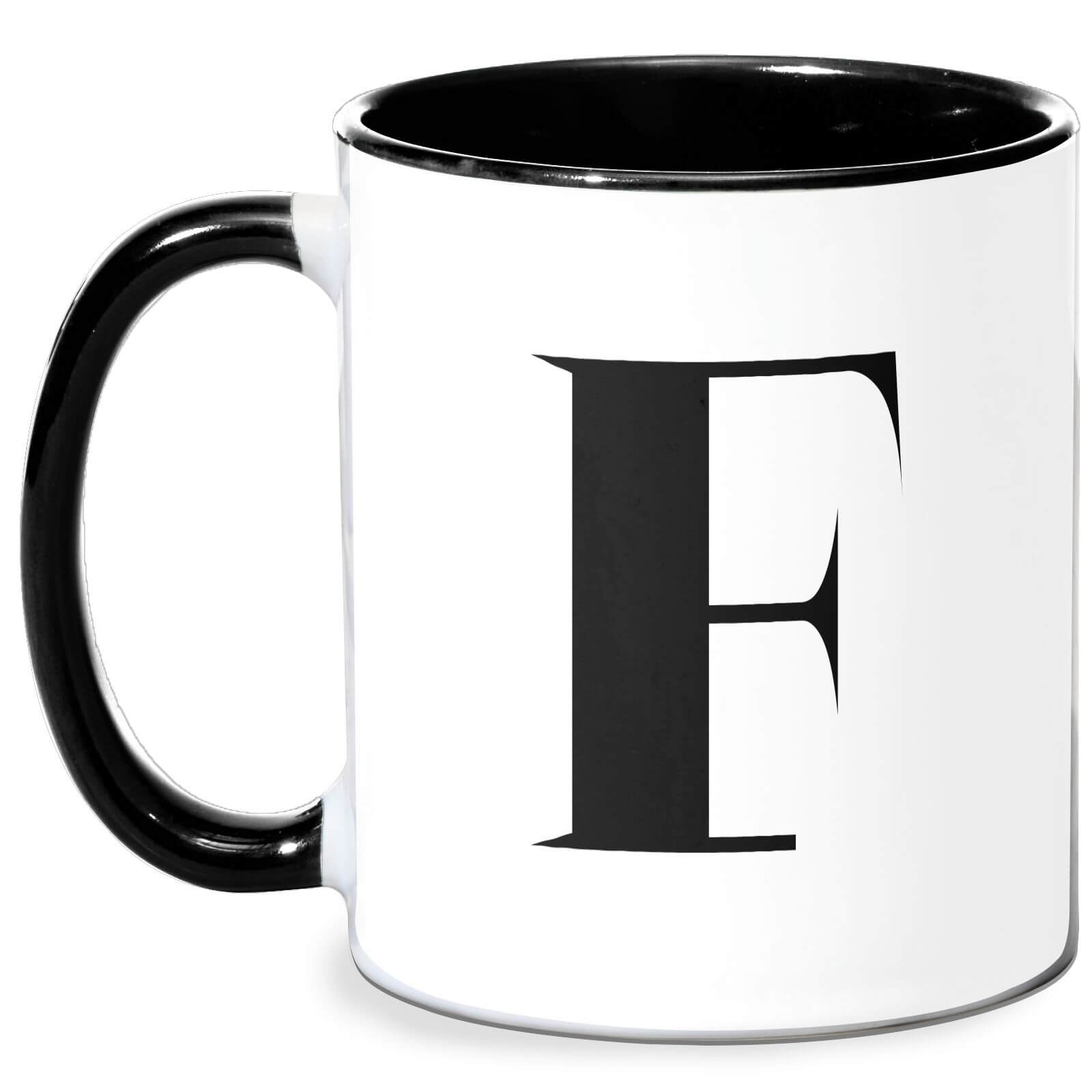 F Mug - White/Black