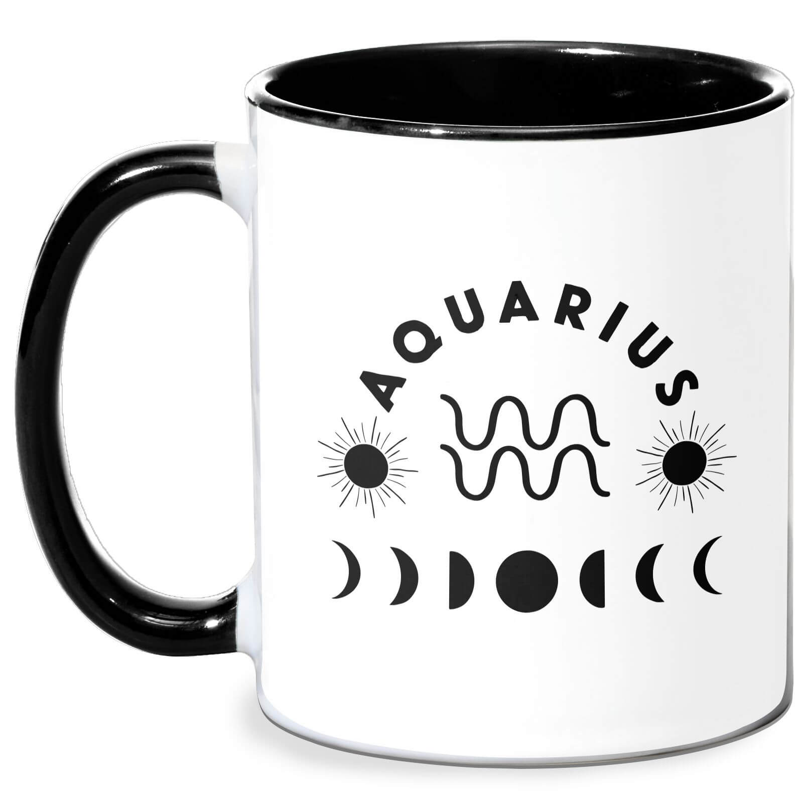 Aquarius Mug - White/Black