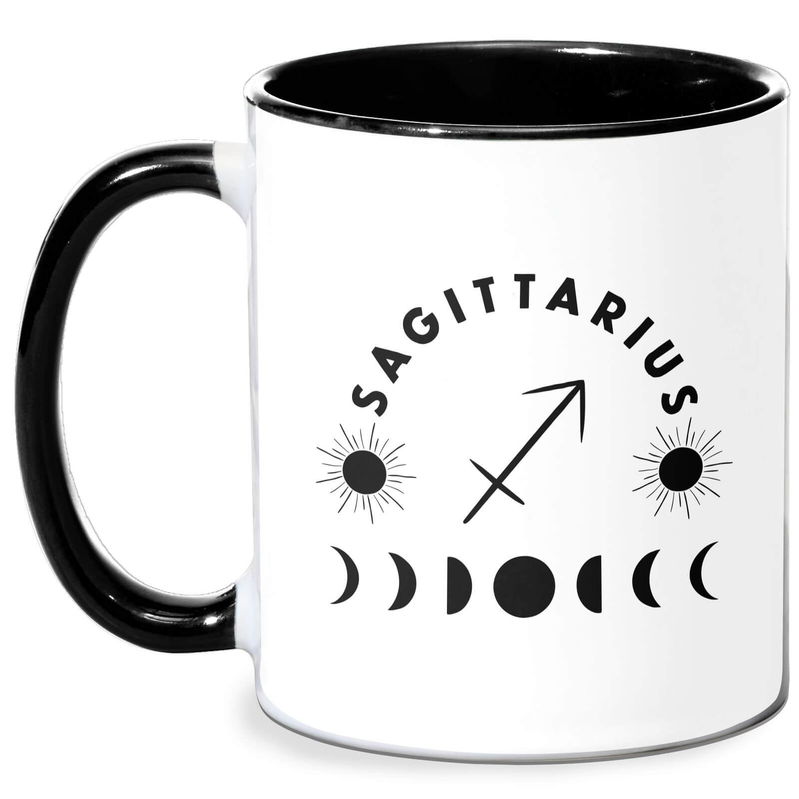 Sagittarius Mug - White/Black