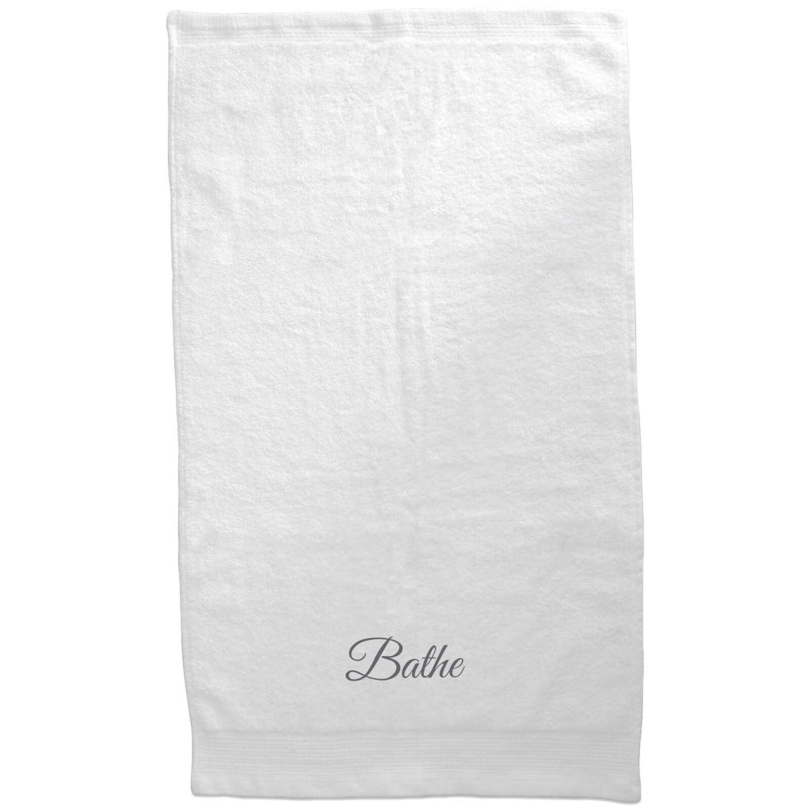 Bathe Embroidered Towel - Bath Towel