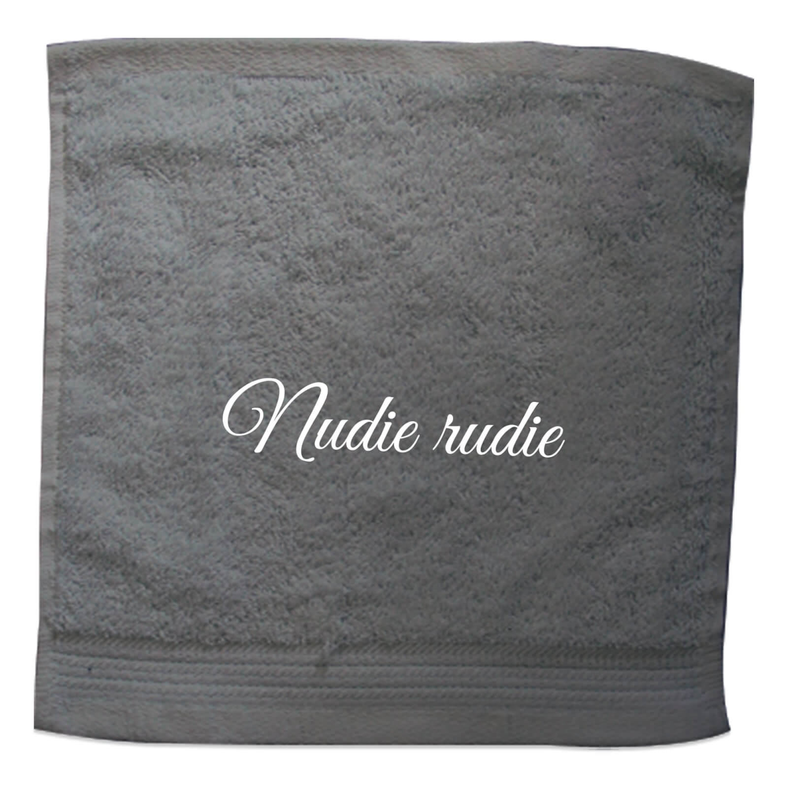 Nudie Rudie Embroidered Towel - Face Cloth