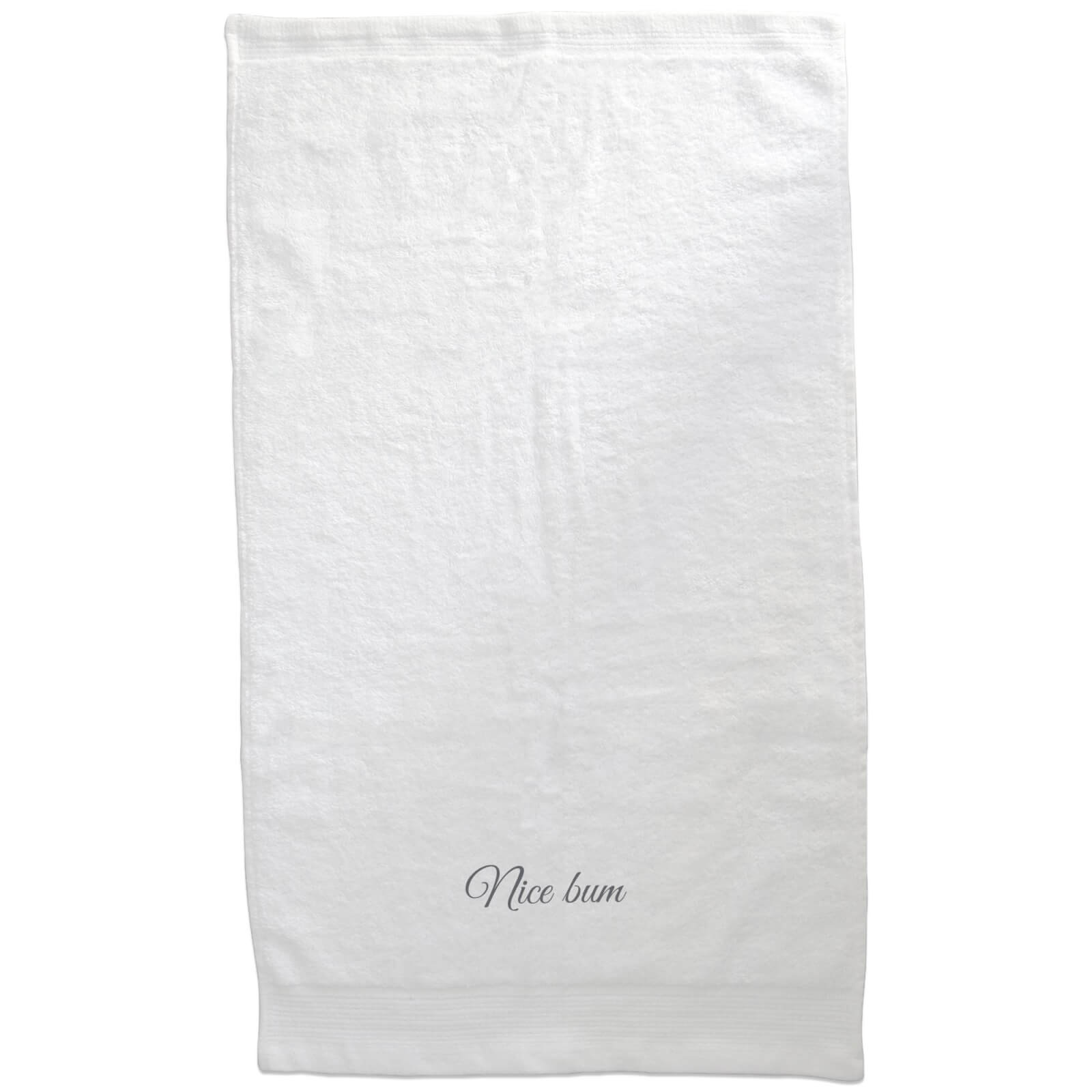 Nice Bum Embroidered Towel - Bath Towel