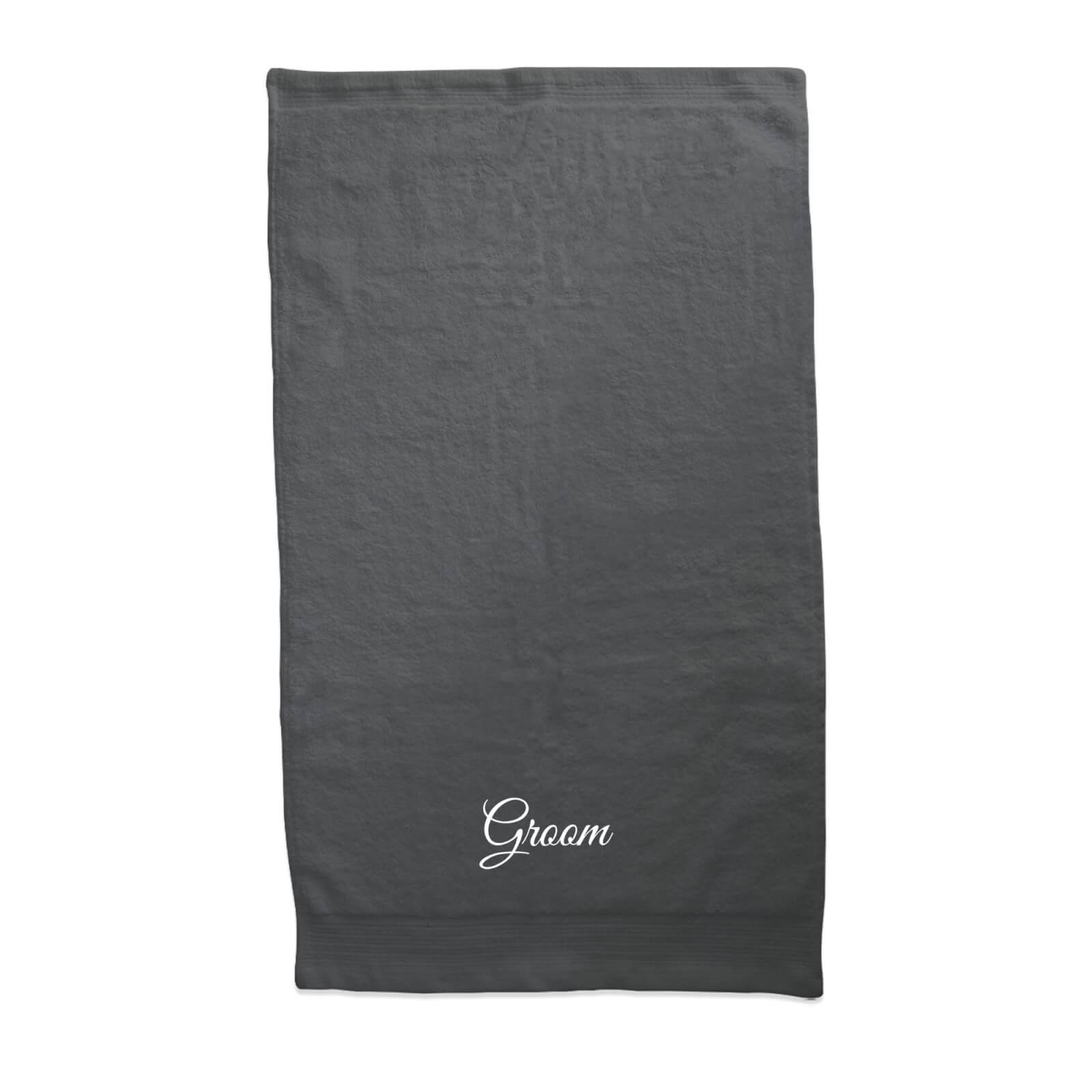 Groom Embroidered Towel - Hand Towel