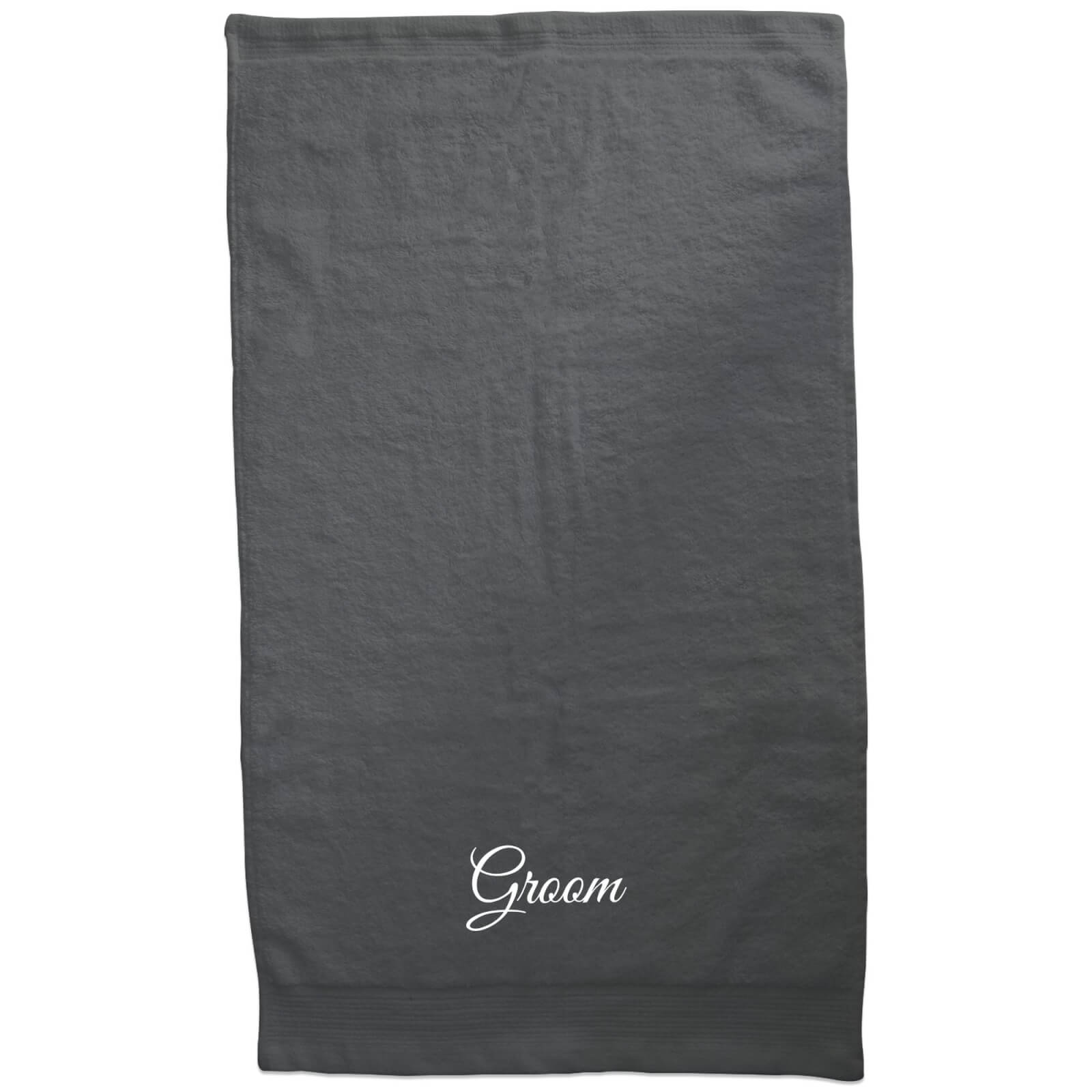 Groom Embroidered Towel - Bath Towel