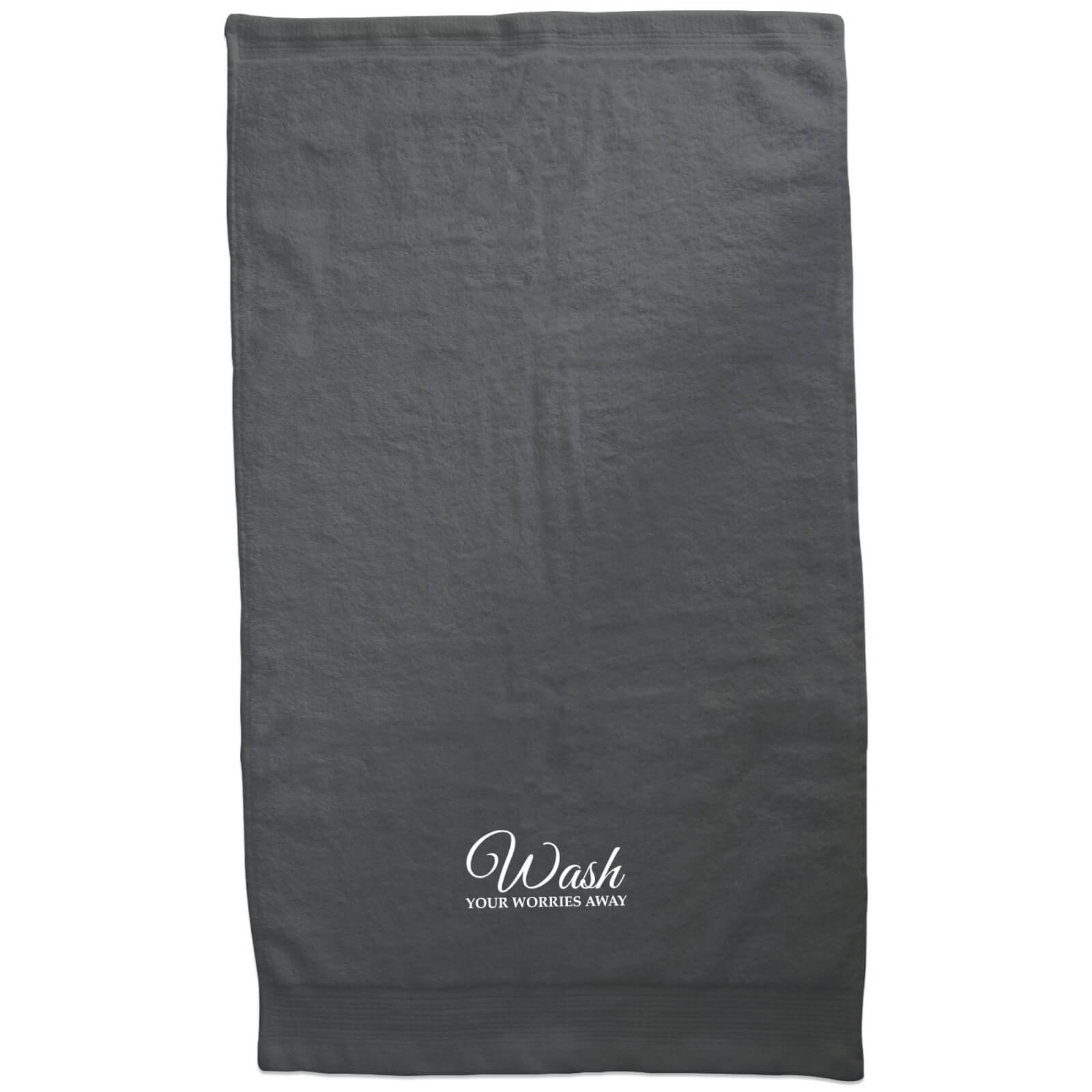 Wash Your Worries Away Embroidered Towel - Bath Towel