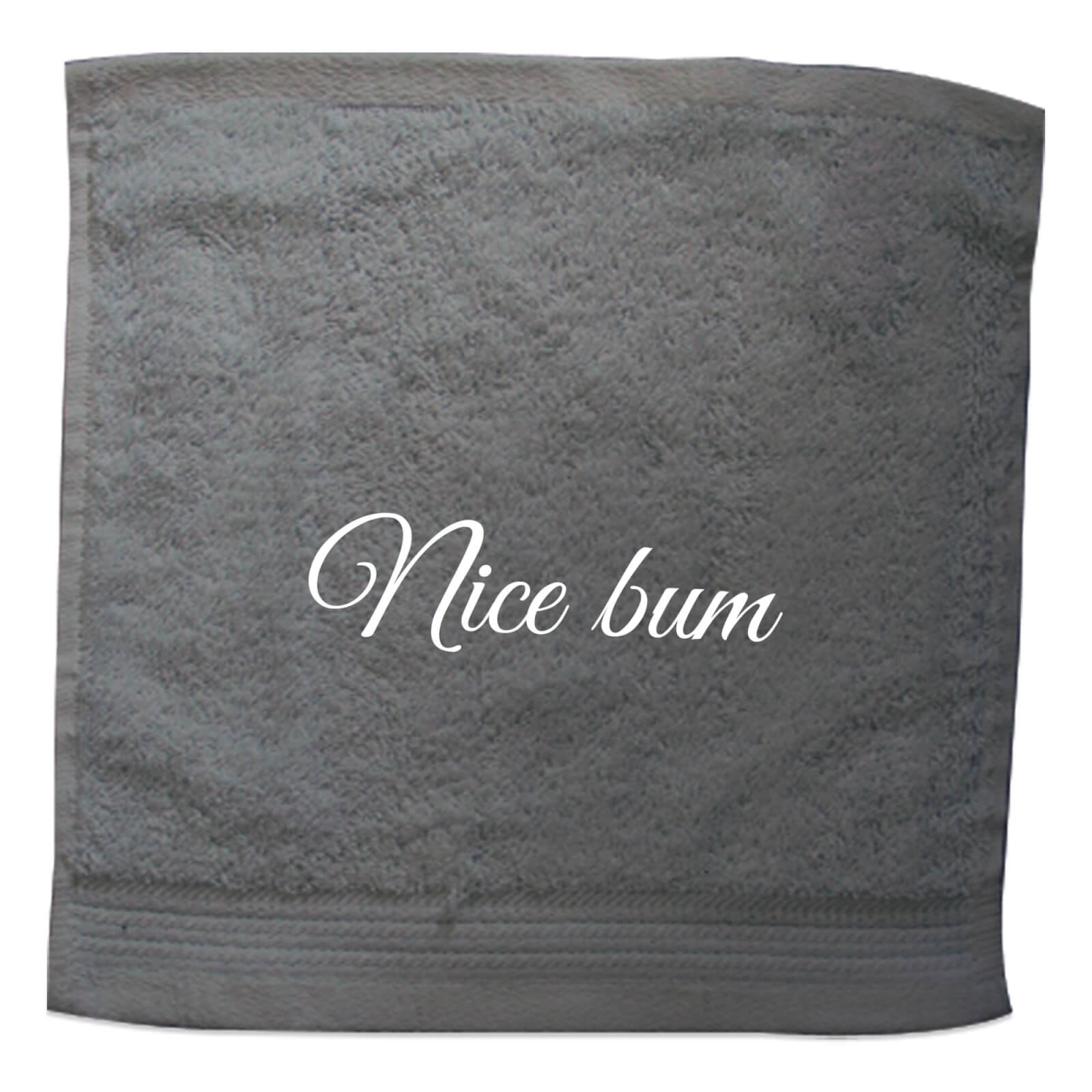 Nice Bum Embroidered Towel - Face Cloth
