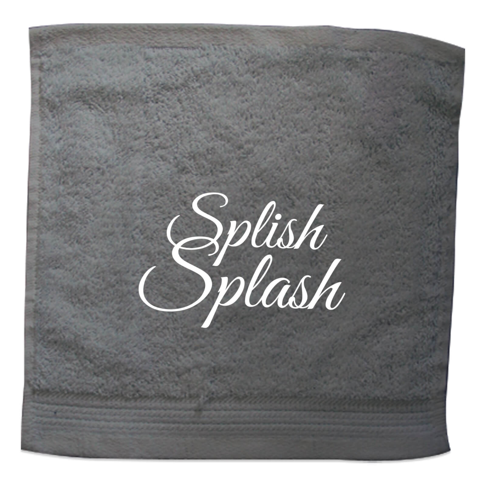Splish Splash Embroidered Towel - Face Cloth