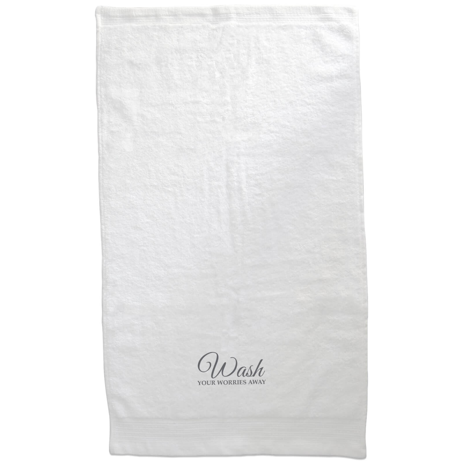 Wash Your Worries Away Embroidered Towel - Bath Towel